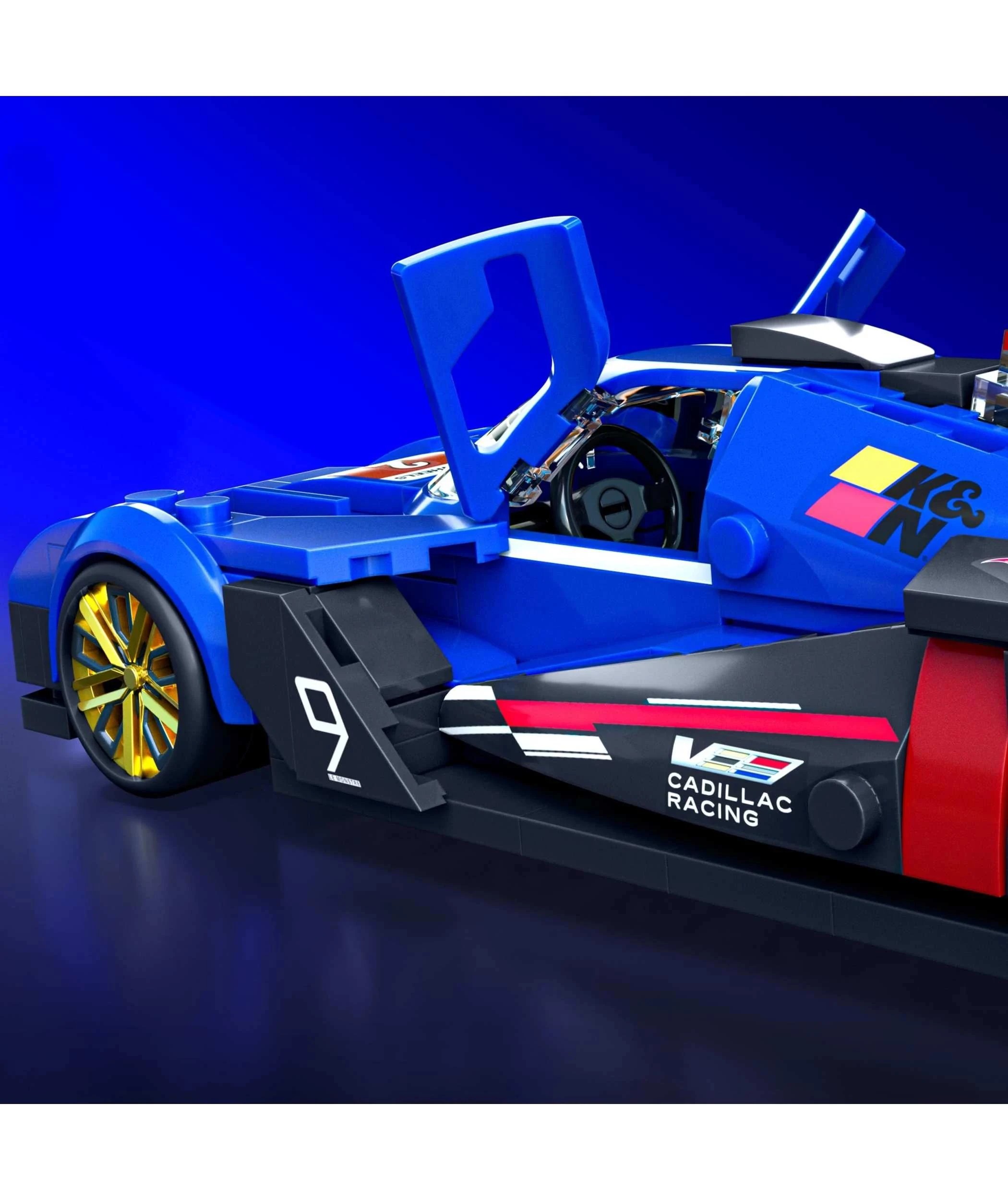 6 Mattel Brick Shop Hot Wheels Cadillac Project GTP Hypercar Building Toy Kit - Blue, 6 of 6