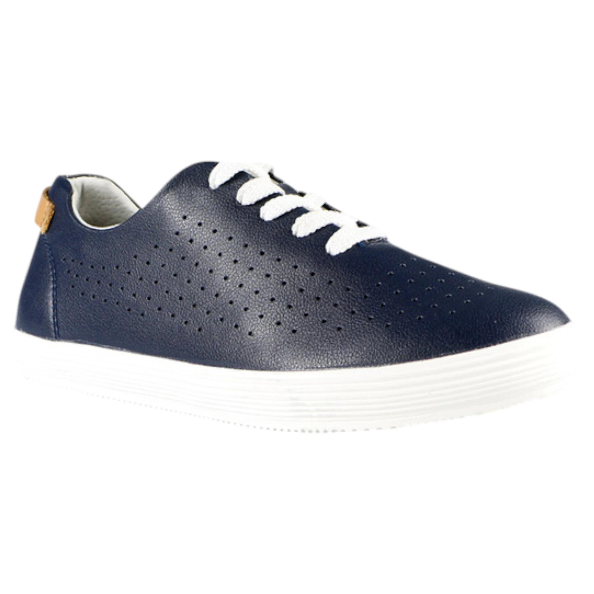 2 Natural Comfort Womens California Leather Sneaker Shoes BLACK, 2 of 3