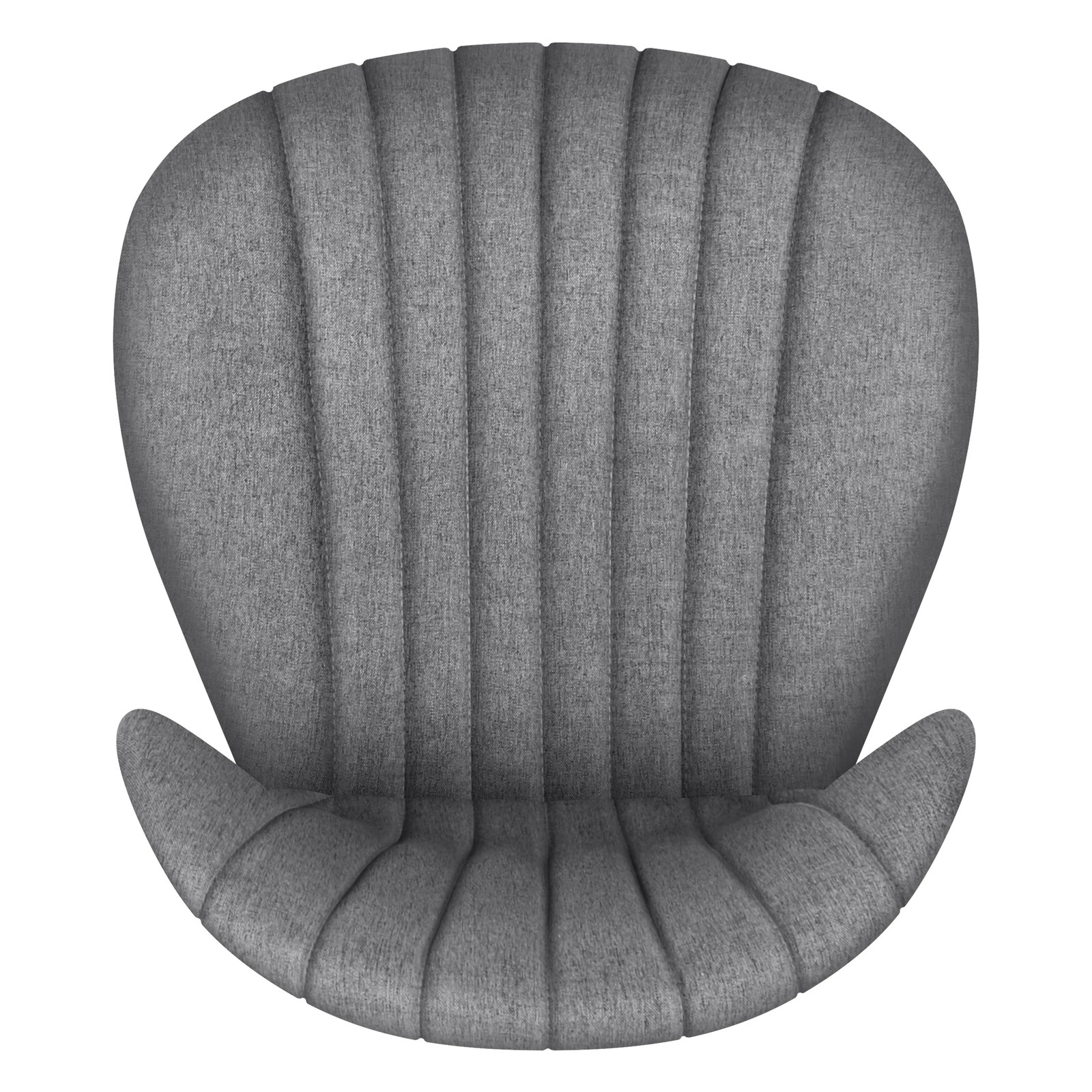 7 Alfordson 2x Bar Stools Gas Lift Fabric Bar Chairs Kitchen Swivel - Grey, 7 of 10