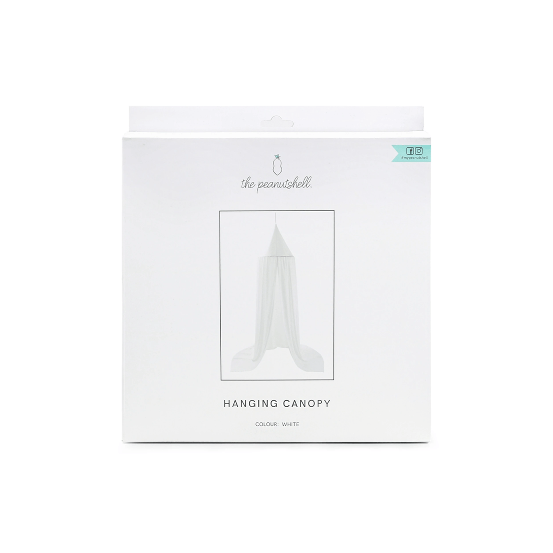 3 The Peanutshell 230cm Microfibre Hanging Canopy Privacy Tent Nursery Tent
 - White, 3 of 3