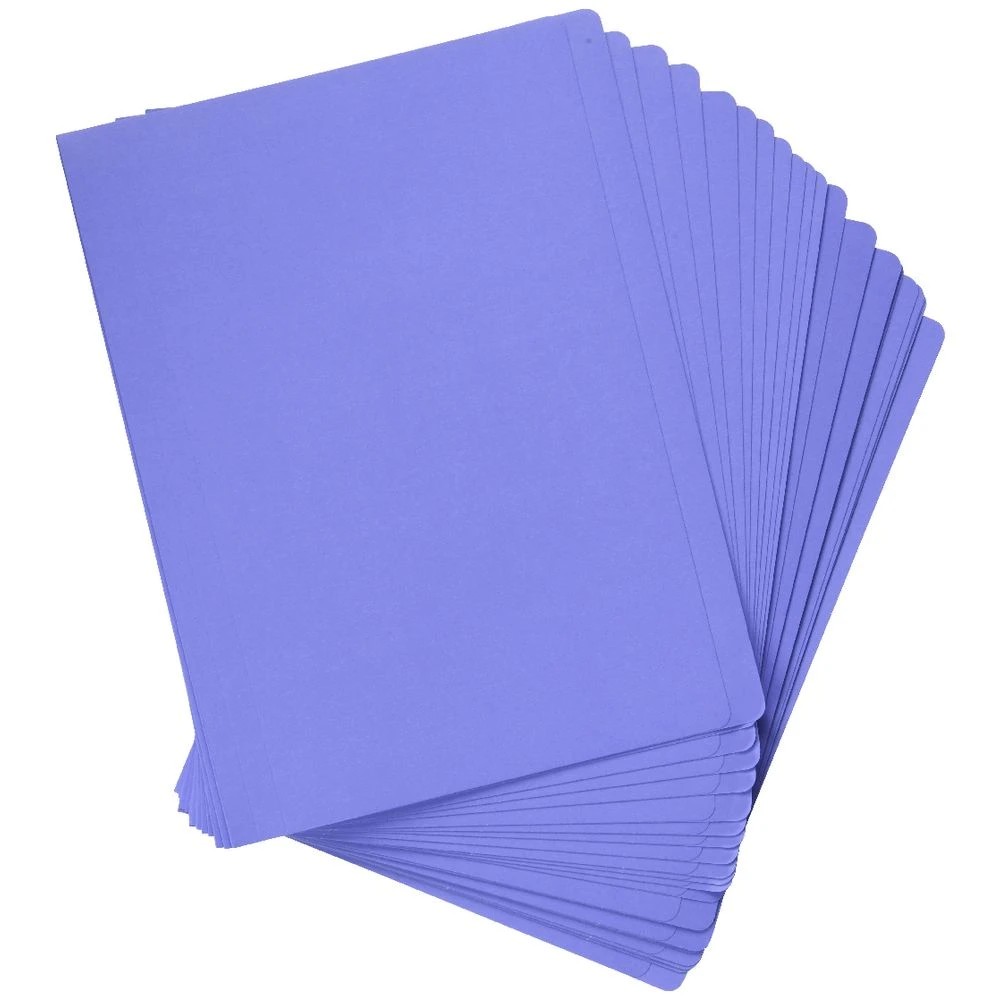 2 J.Burrows A4 Manila Folder Purple 25 Pack, 2 of 4