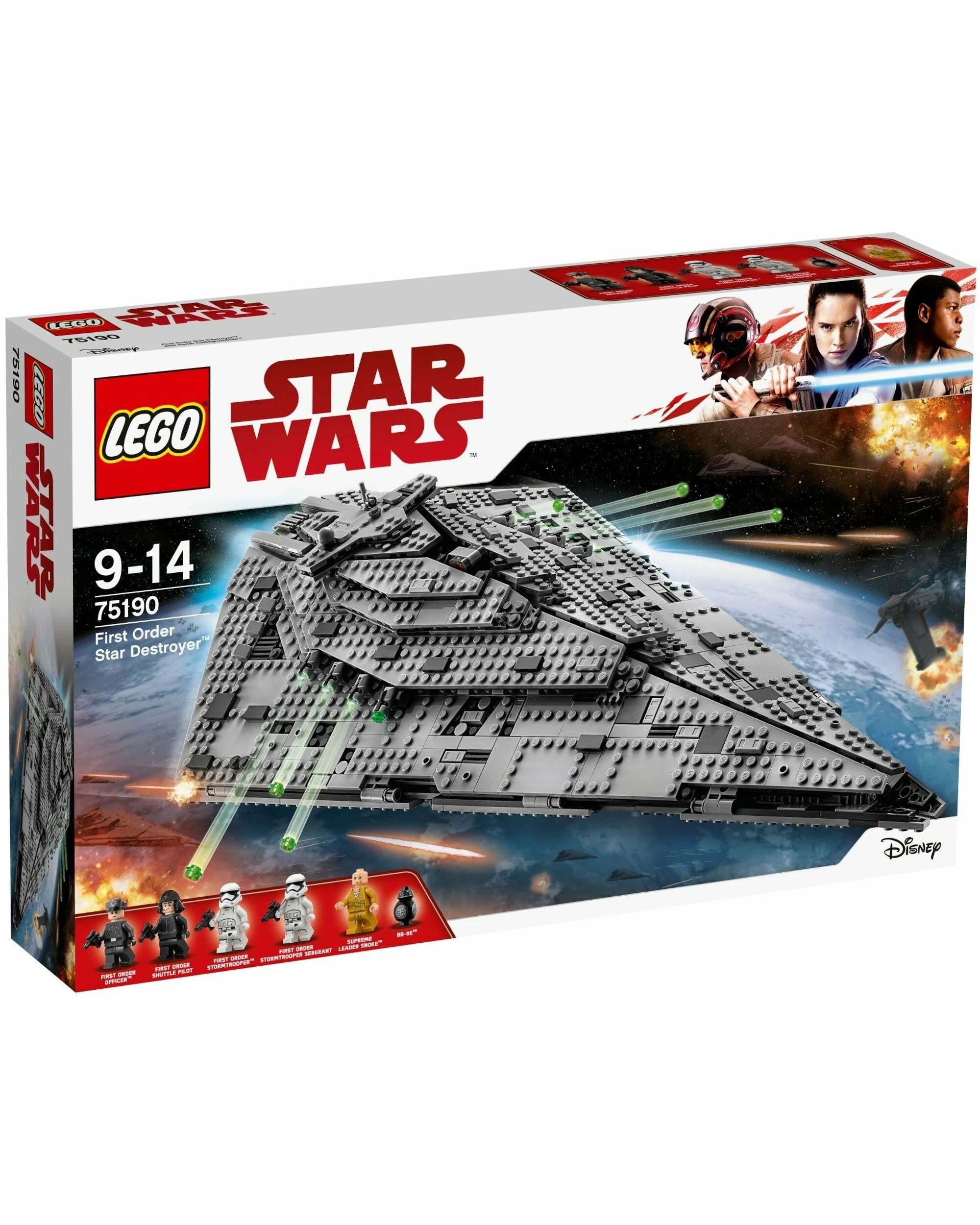 1 LEGO 75190 First Order Star Destroyer - 1400+ Piece Set, 1 of 7