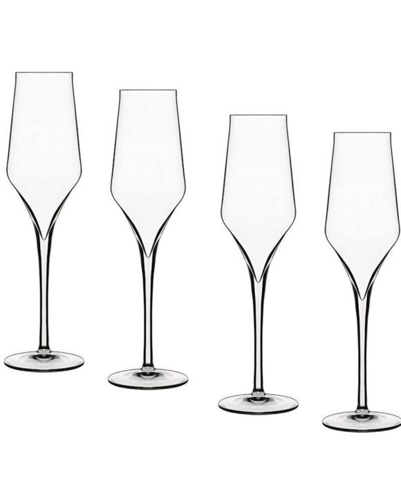 Luigi Bormioli Supremo Champagne Glass - Set of 4 - Clear