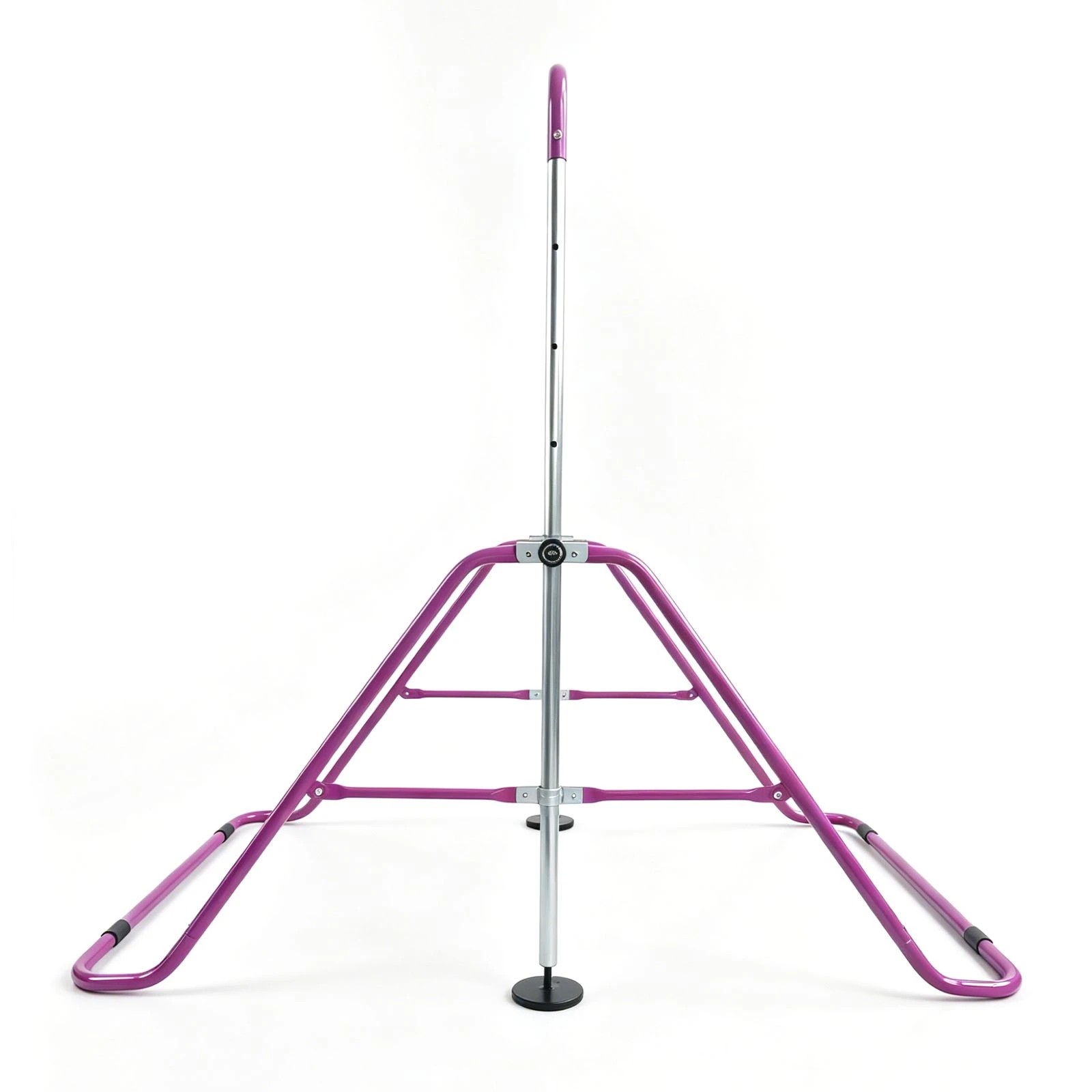 4 Ausway Folding Kids Gymnastics Monkey Kip Bar Height Adjustable Training Rings, Home Gym Exercise Equipment, 4 of 6