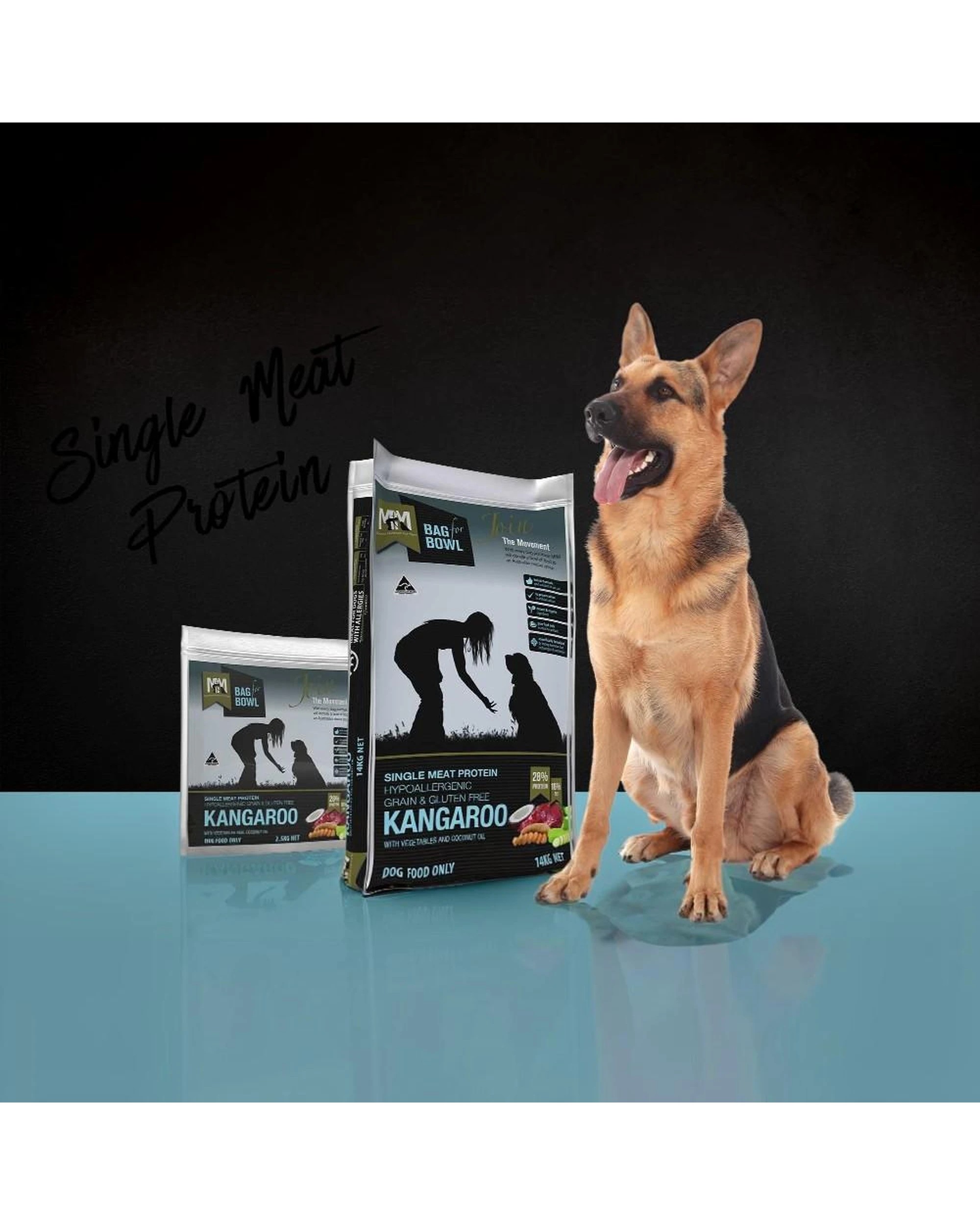 3 MFM Adult Single Meat Protein Dry Dog Food Kangaroo w/ Vegetables 14kg, 3 of 6