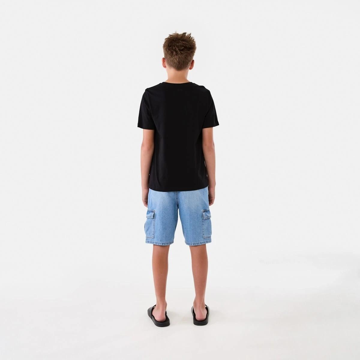 6 Short Sleeve Print T-shirt Blk Worldw, 6 of 8