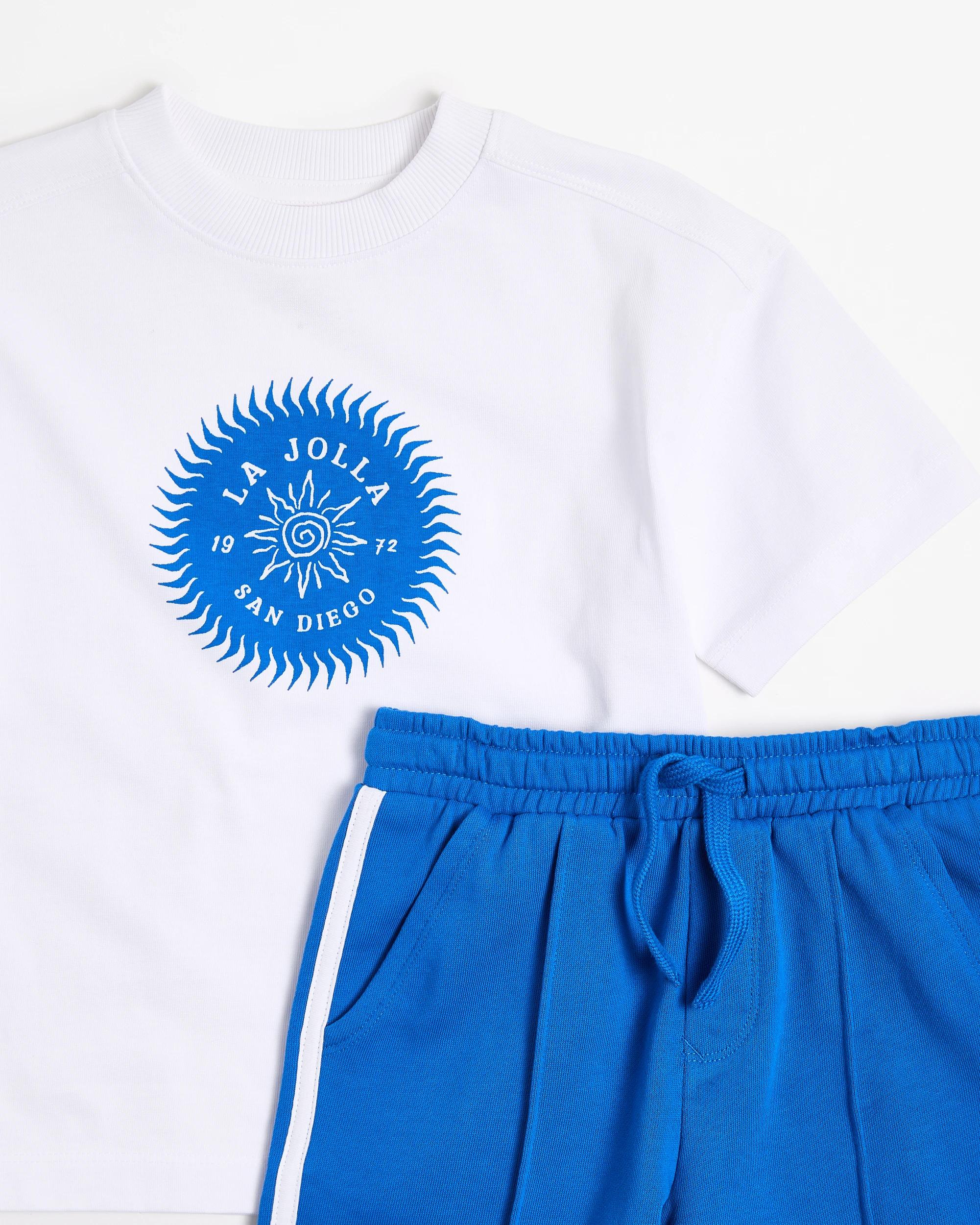 6 Target Australian Cotton T-shirt And Short 2 Piece Set BLUE, 6 of 6