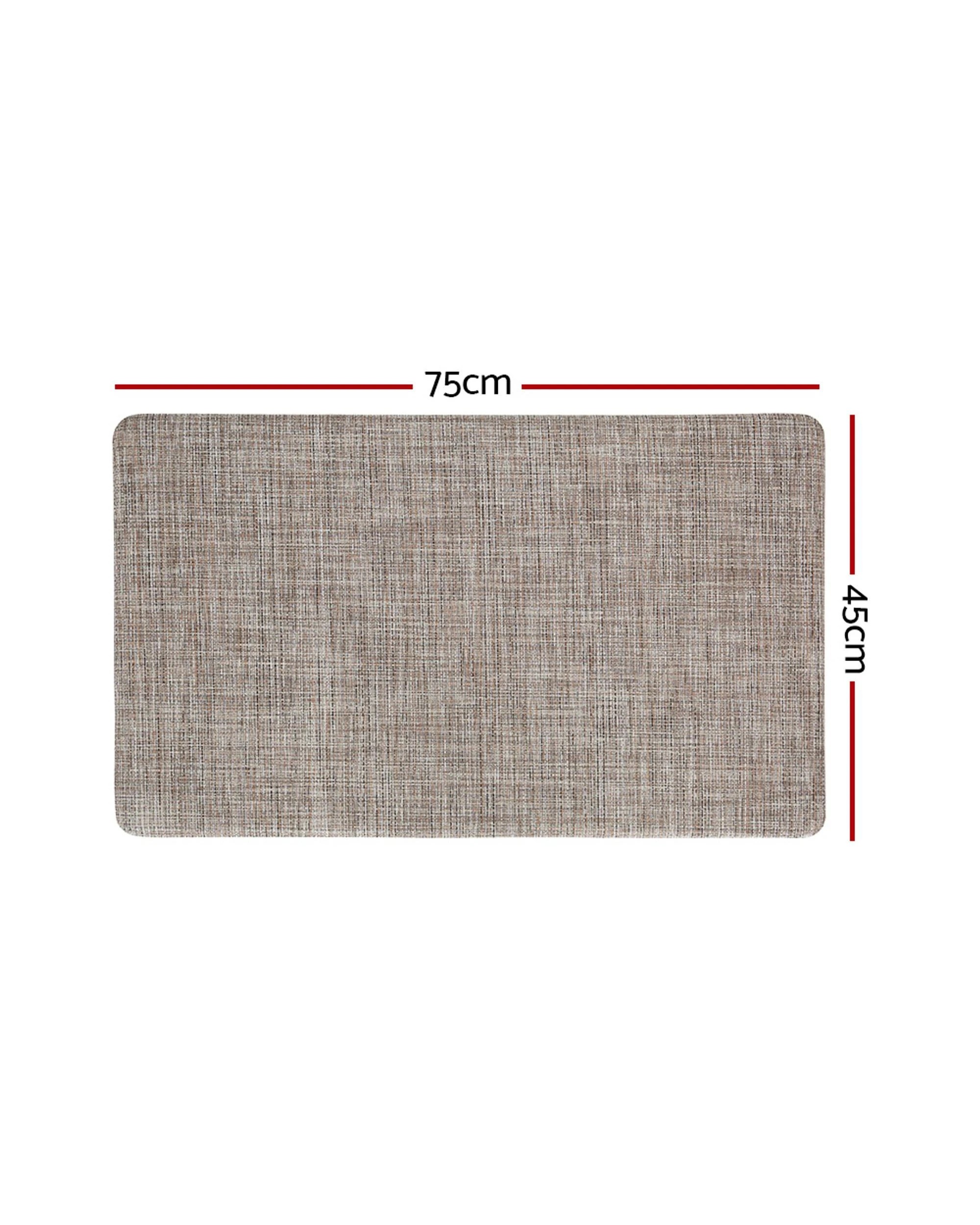 2 Artiss Kitchen Mat 45x75cm Textilene Floor Rug Carpet Non-slip - Multi, 2 of 4