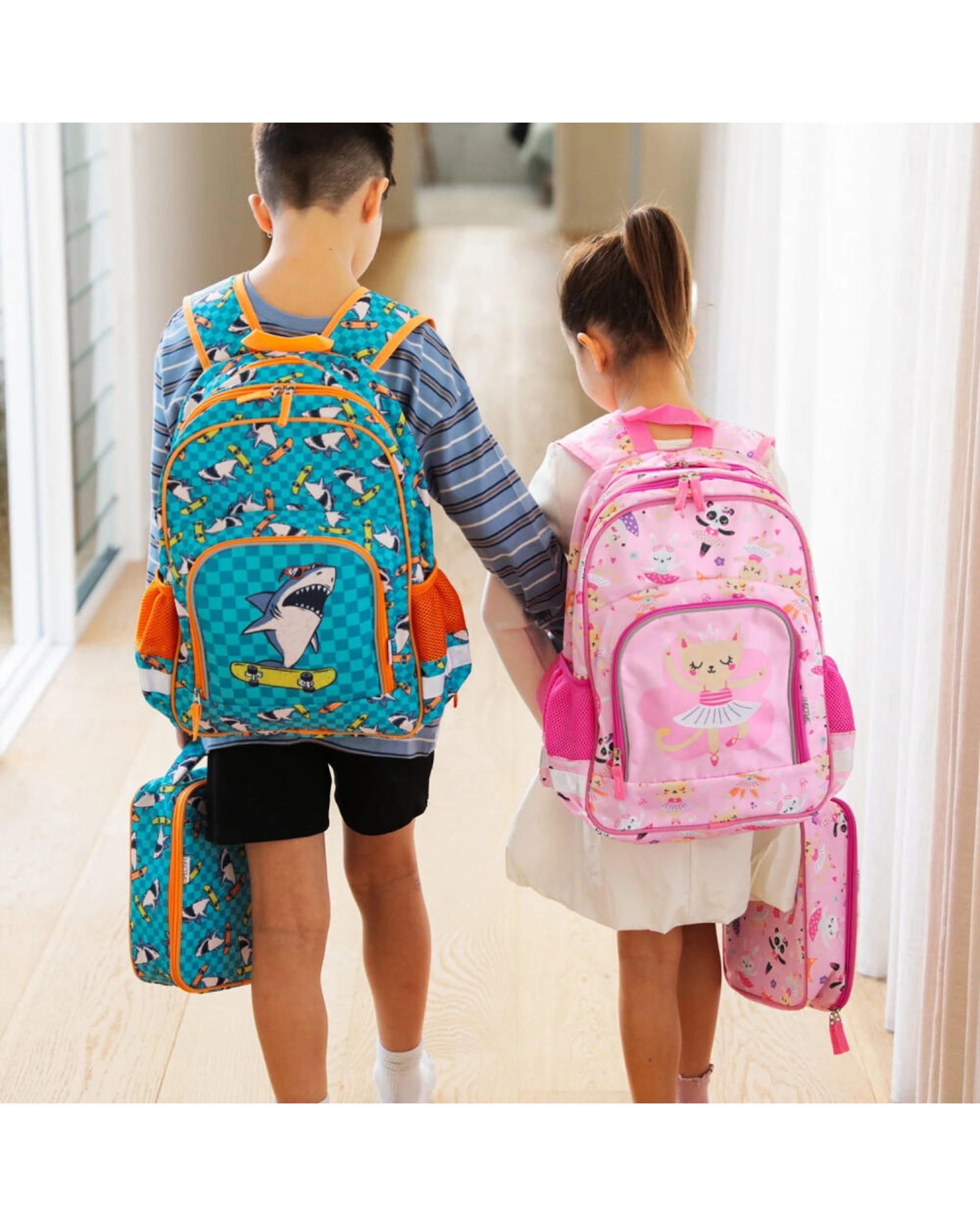 6 Splosh Out & About Shark Backpack Kids Children School Bag Weatherproof Polyester 40x31cm - Blue, 6 of 6