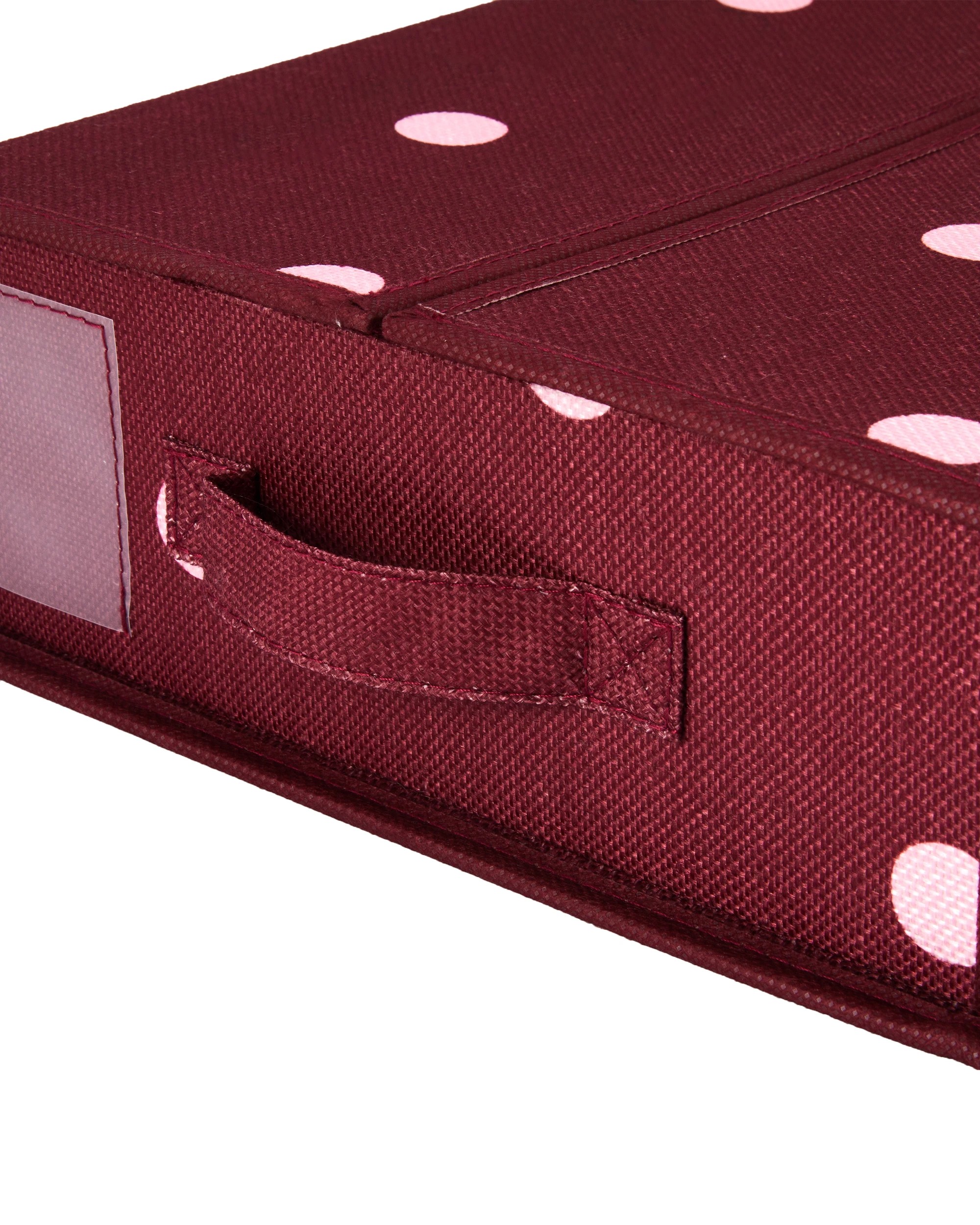 7 Linen Look Bed Box - Polka Dot, 7 of 10