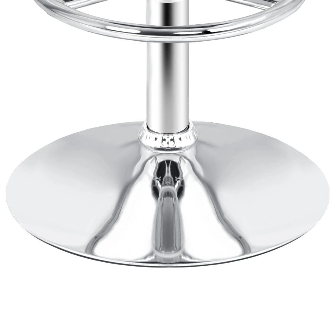 6 Alfordson 2x Bar Stools Sade Kitchen Swivel Chair Leather Gas Lift - Black, 6 of 9