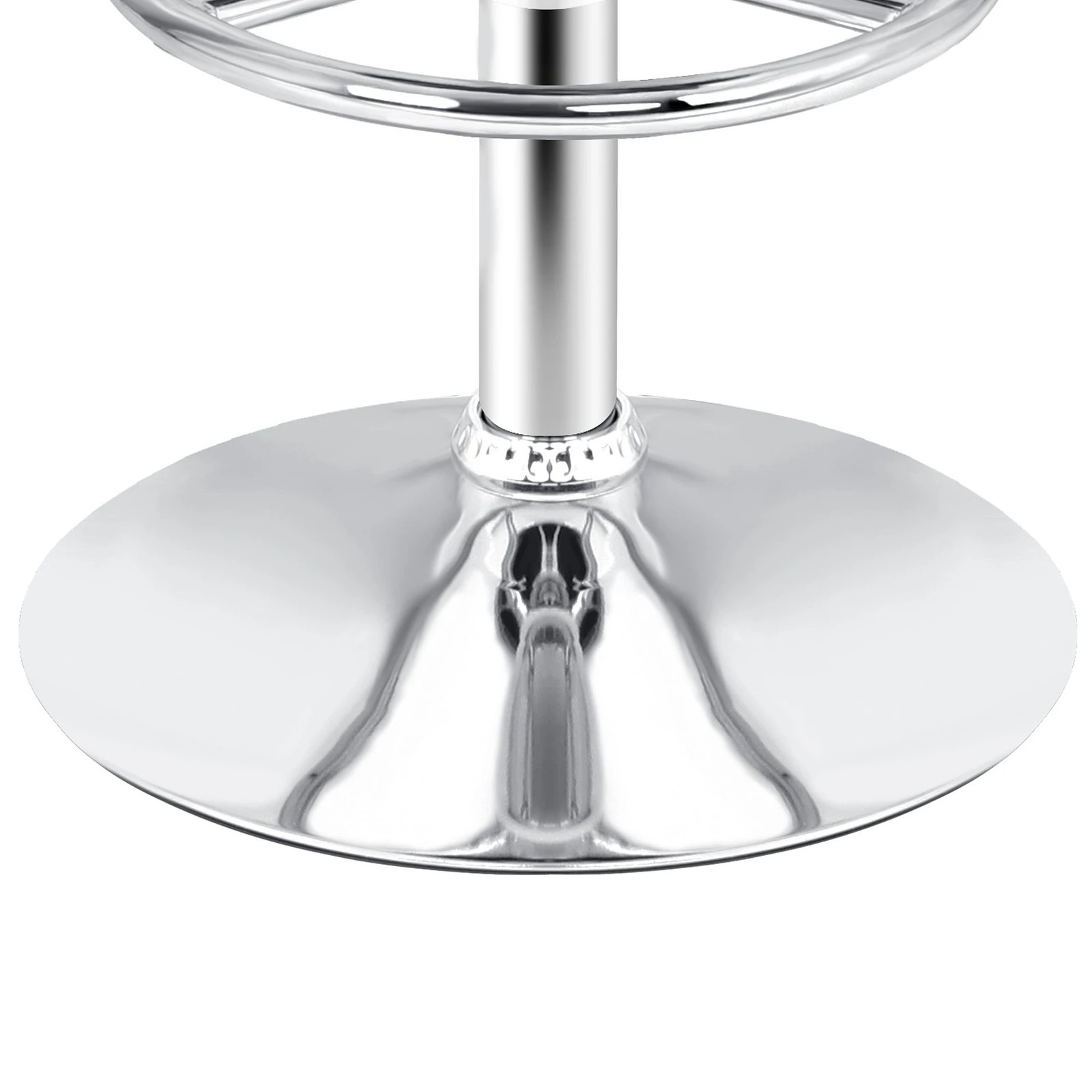 6 Alfordson 2x Bar Stools Sade Kitchen Swivel Chair Leather Gas Lift - Black, 6 of 9