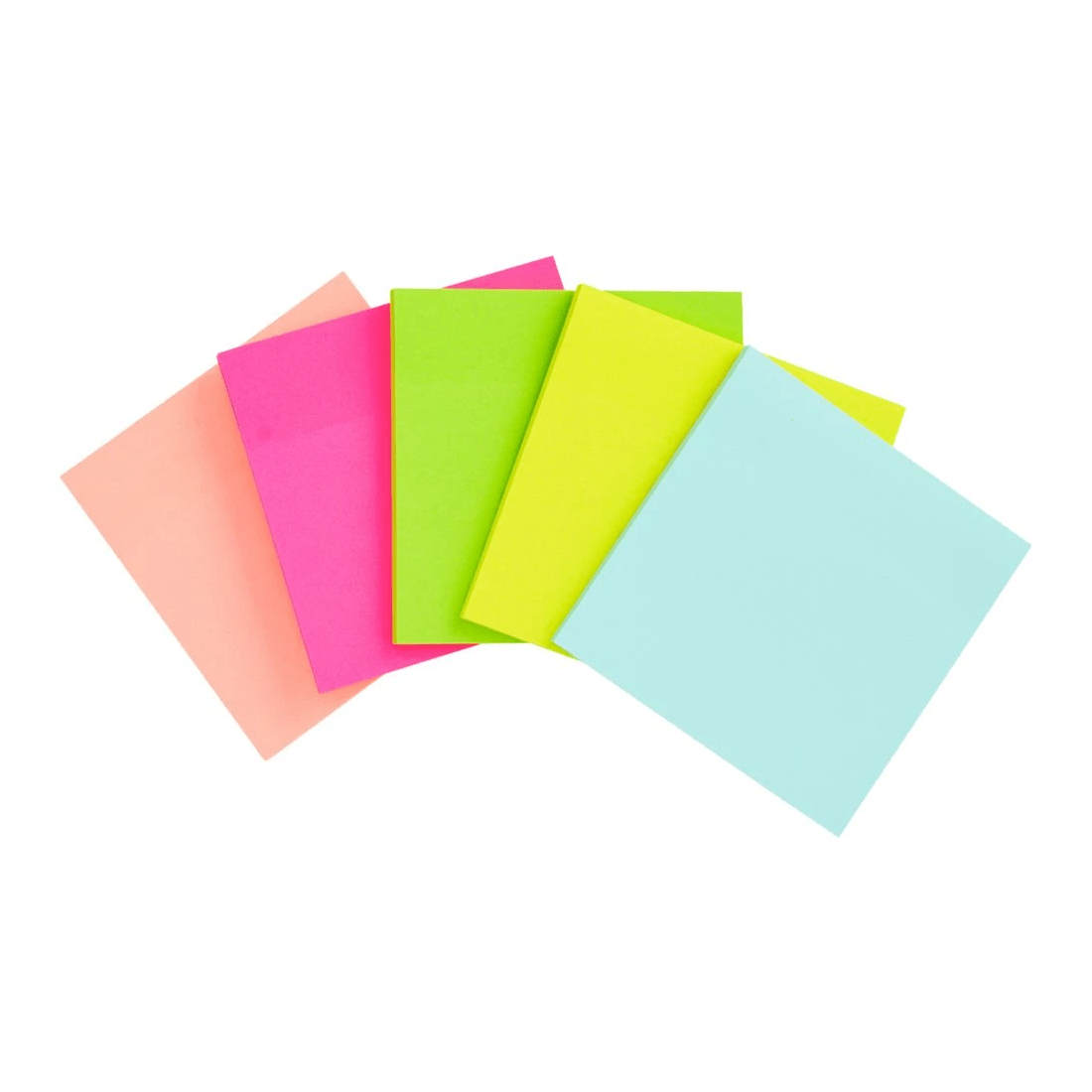 4 J.Burrows Ultra Stick-it Notes 76x76mm Neon 10 Pack, 4 of 4