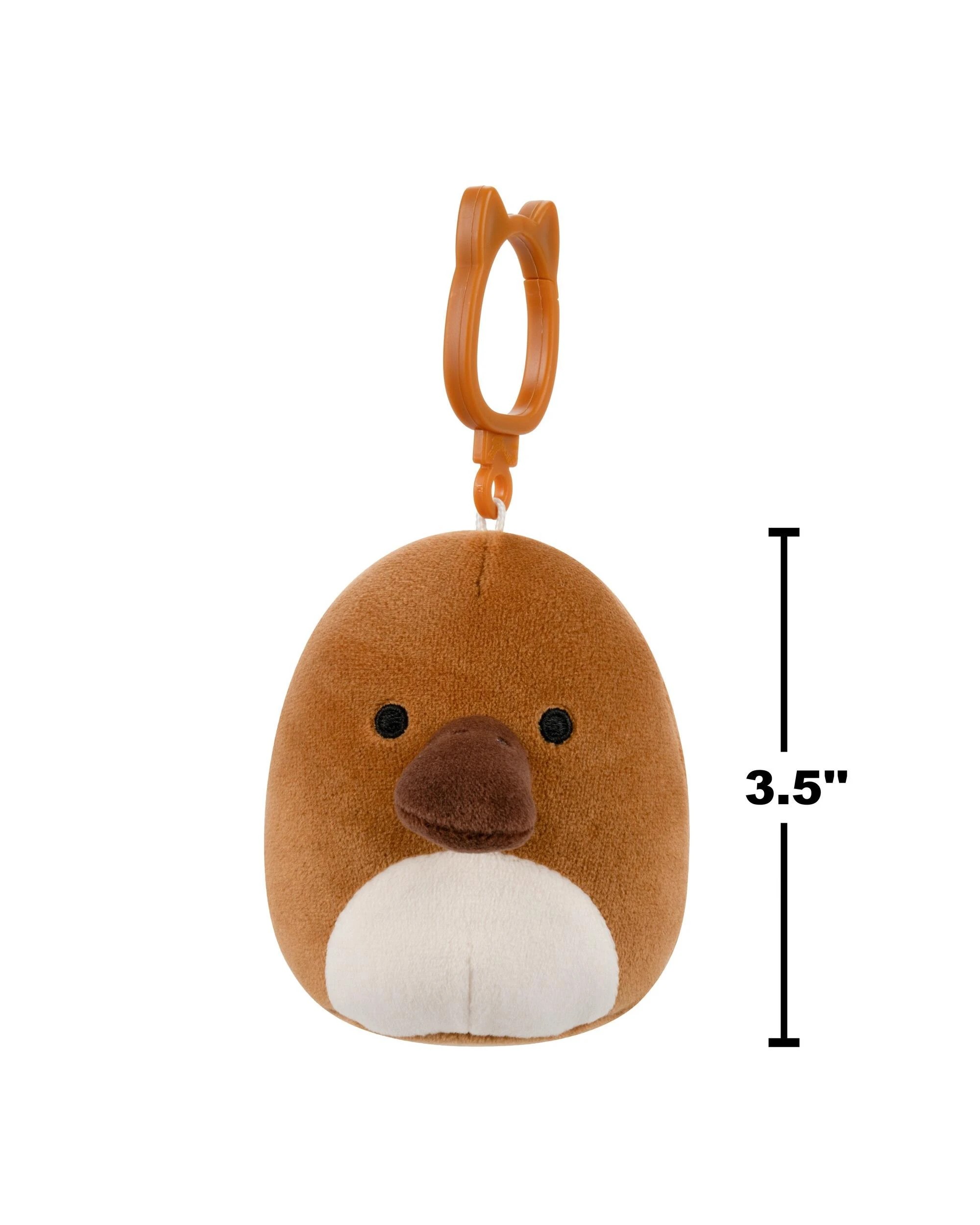 5 Squishmallows Santino the Platypus 3.5 inch Clip-On Plush - Brown, 5 of 6