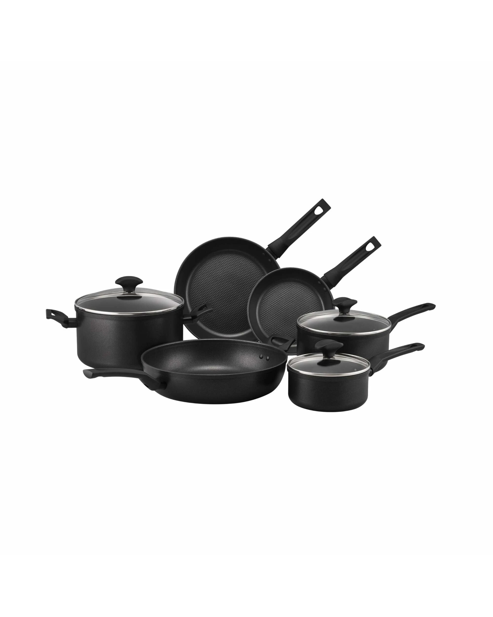 1 RACO 9x Tougher Nonstick Induction 6 Piece Cookware Set - Black, 1 of 2