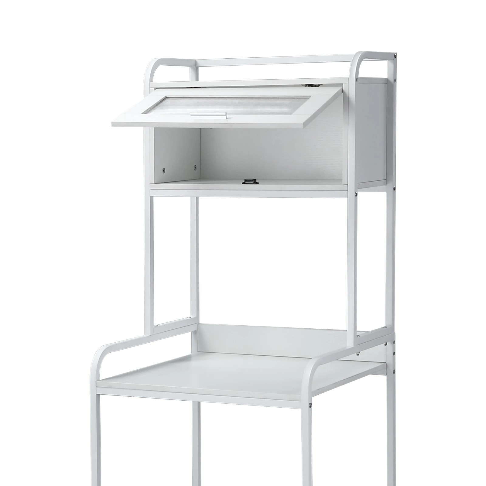 6 LUXSUITE Toilet Shelf Freestanding Organiser Storage Cabinet, 6 of 10