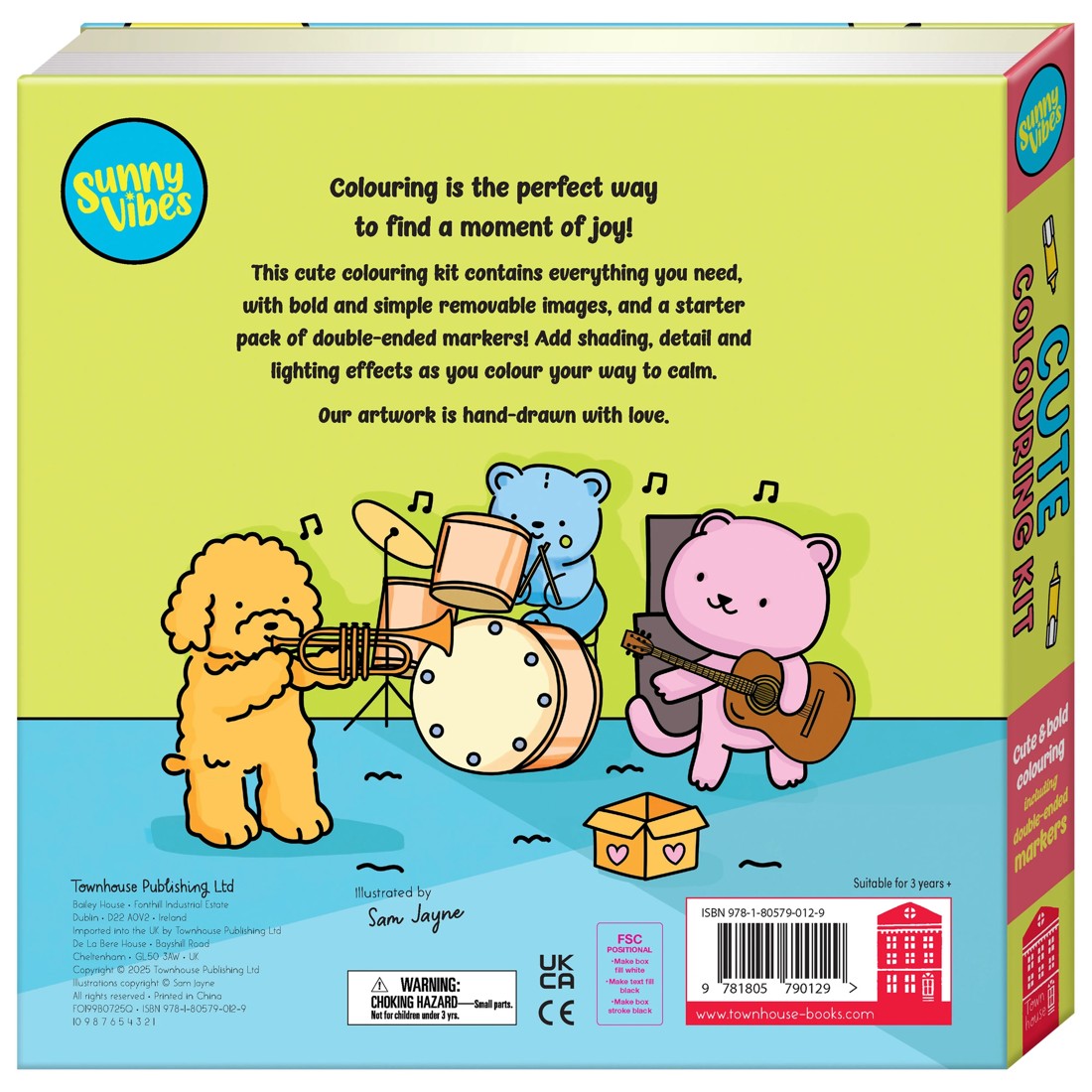 5 Sunny Vibes Cute Colouring Kit - Book, 5 of 5