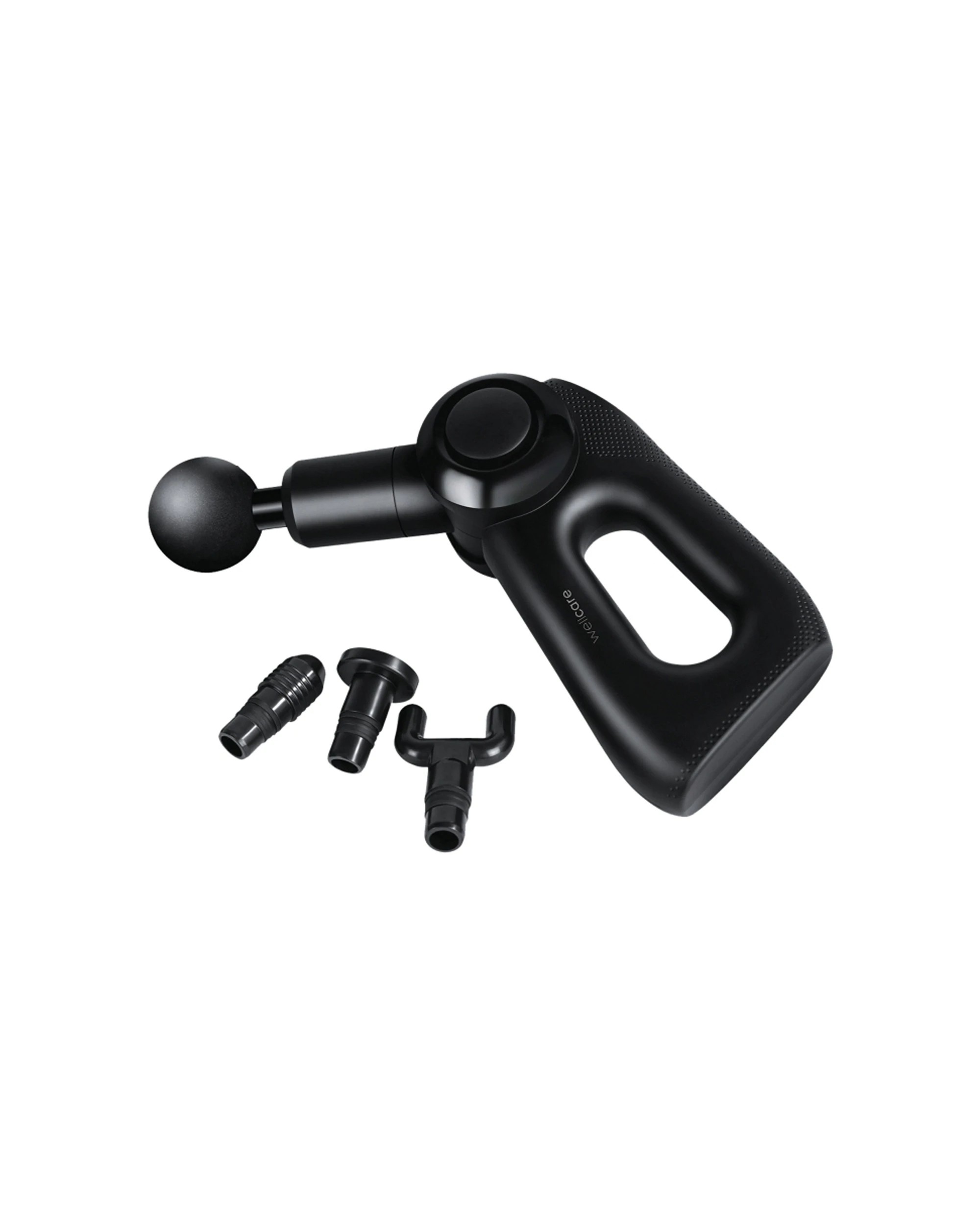 2 Wellcare Impact Therapy Massage Gun Interchangeable Heads Carry Case Ergonomic - Black, 2 of 3