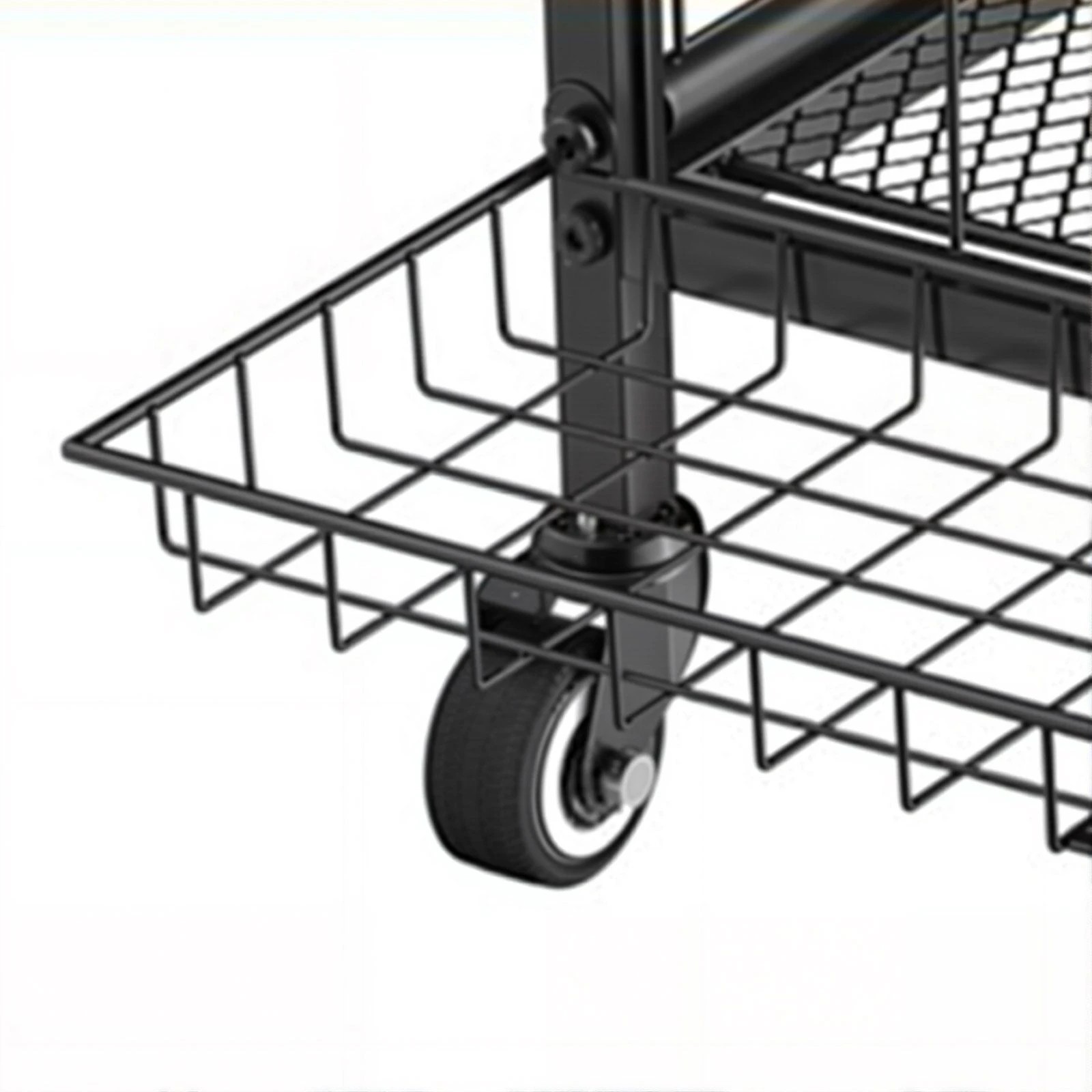 6 Ausway Sports Equipment Storage Trolley Rolling Garage Organiser Ball Cart, 6 of 7