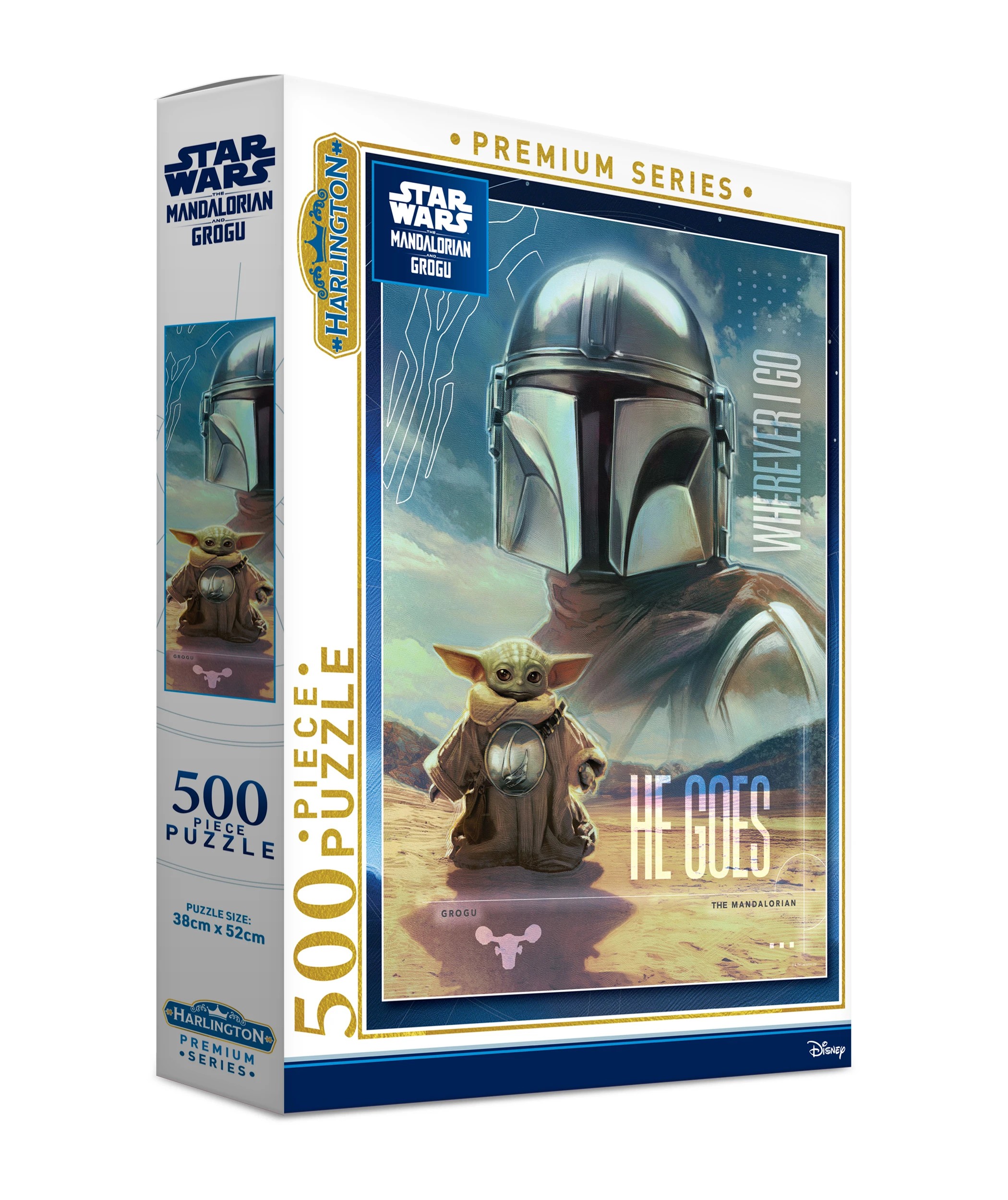 1 Disney Harlington 500 Piece Puzzle the Mandalorian & Grogu - Multi, 1 of 3