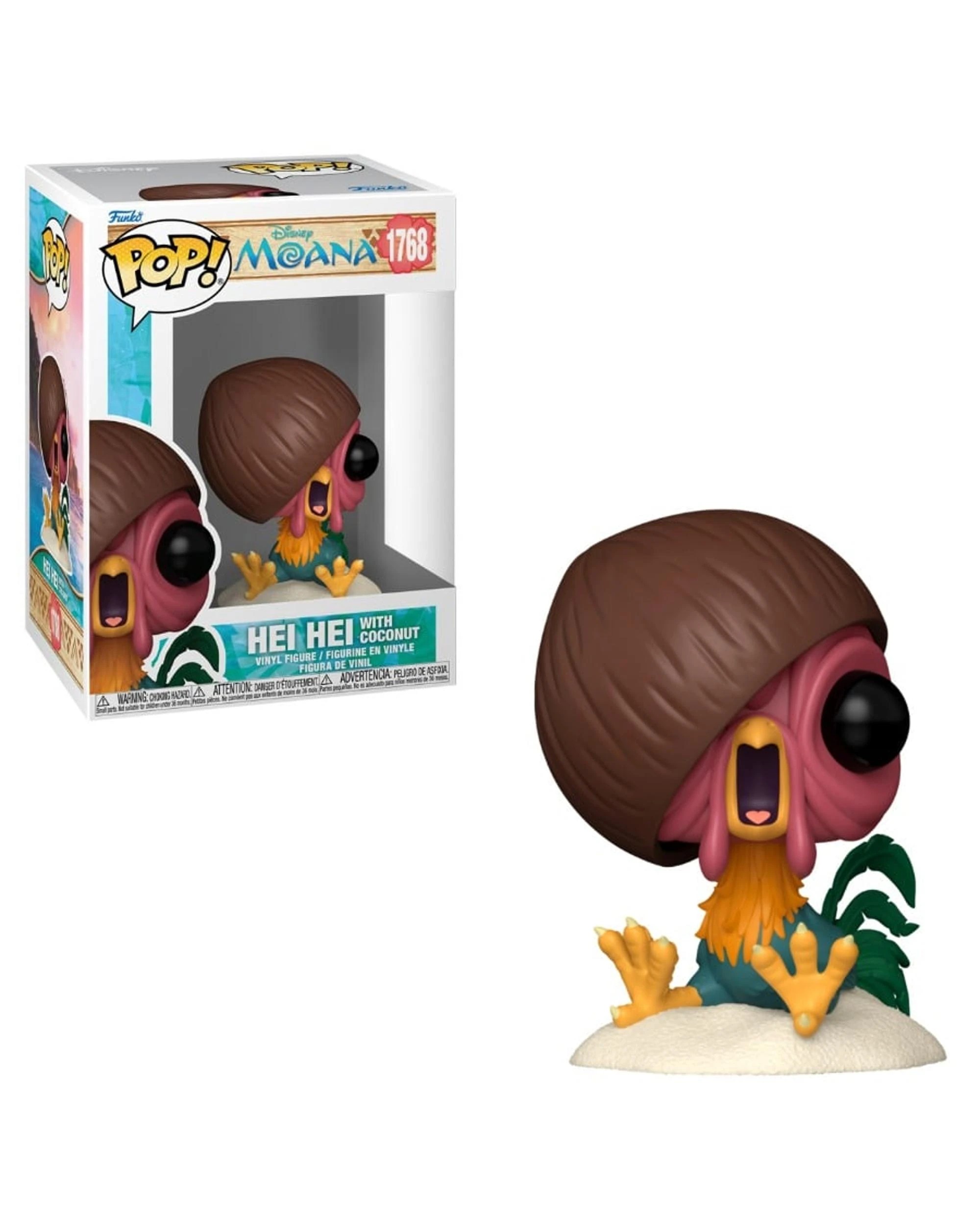 1 Disney Moana Hei Hei with Coconut Funko POP! Vinyl, 1 of 2