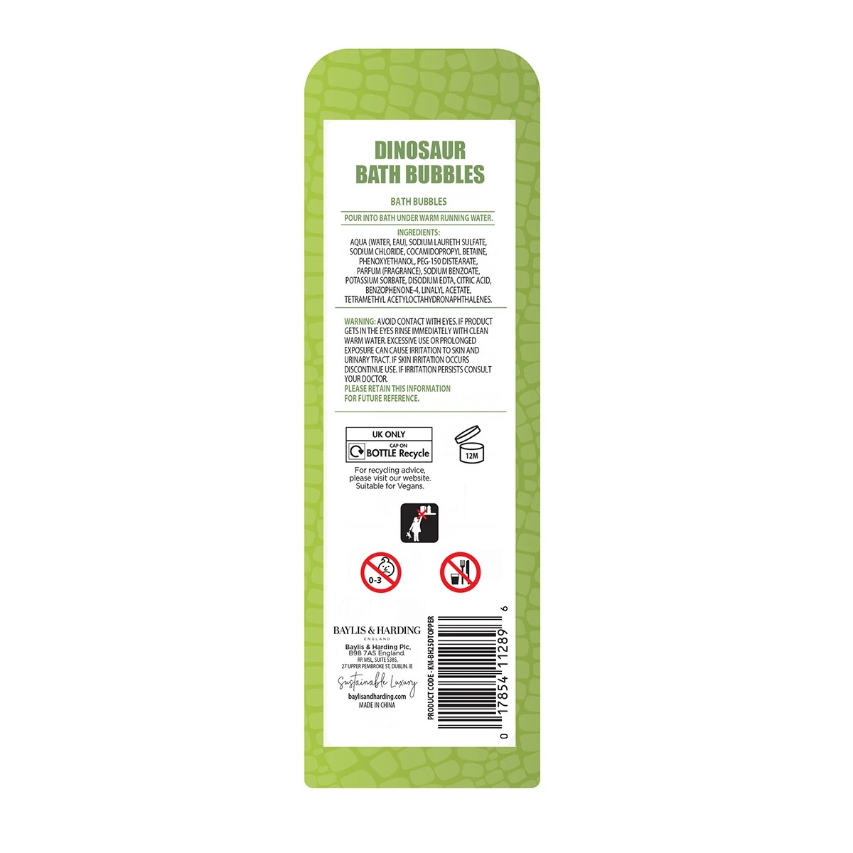 4 Baylis & Harding Dinosaur Bath Bubbles 320ml - Jurassic Amber, 4 of 4