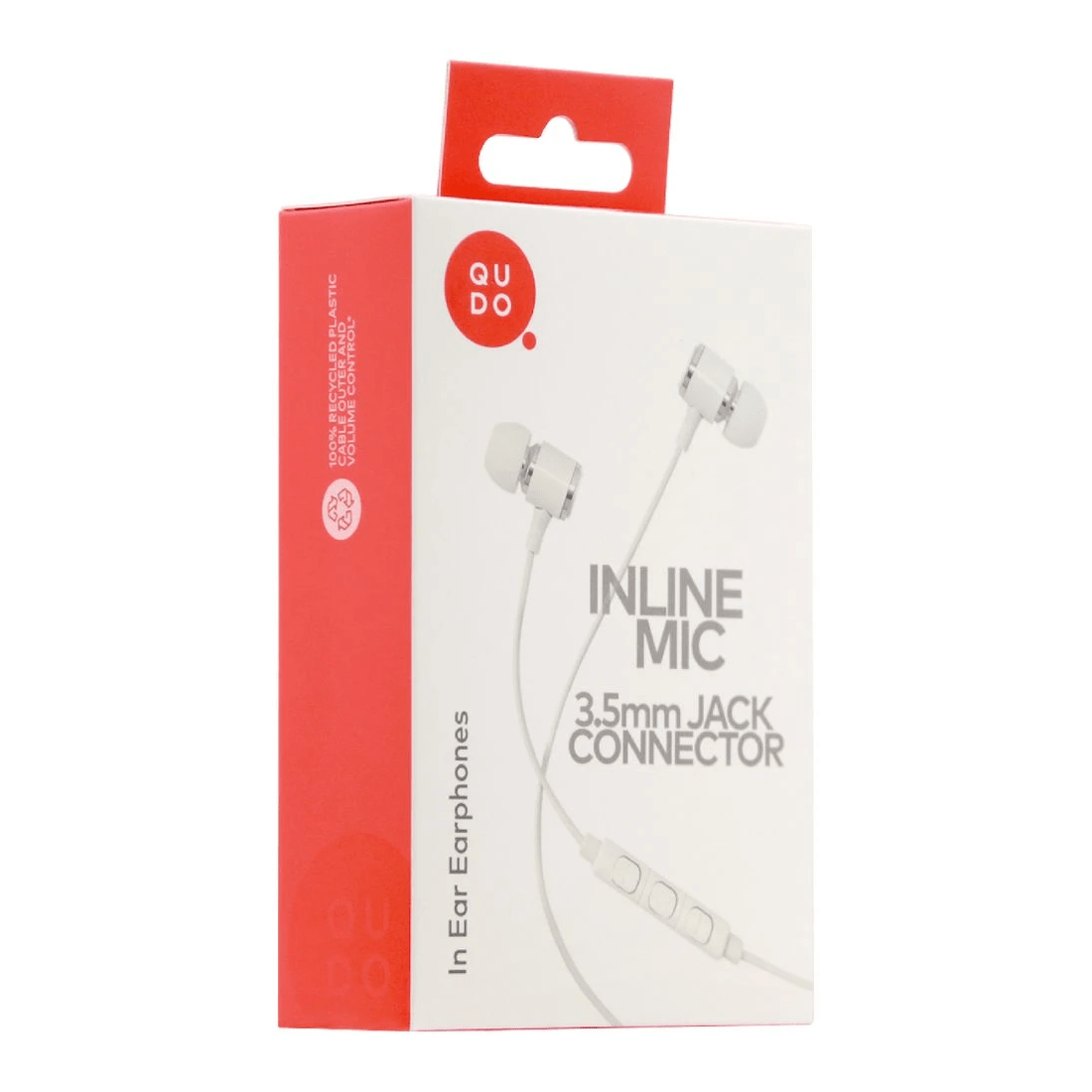 4 Qudo Earphones White, 4 of 5