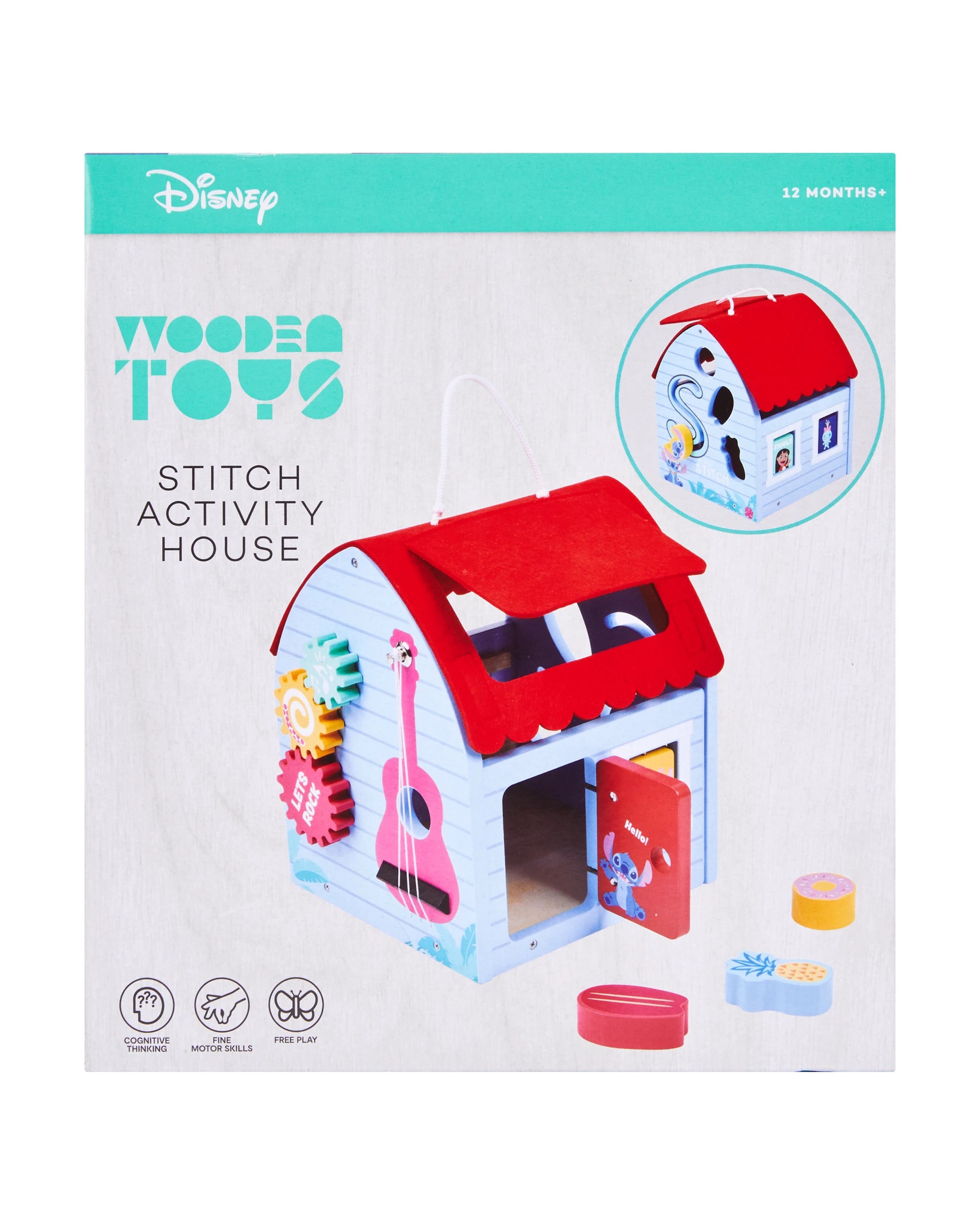 7 Disney Wooden Toys Stitch Activity House Playset, 7 of 7