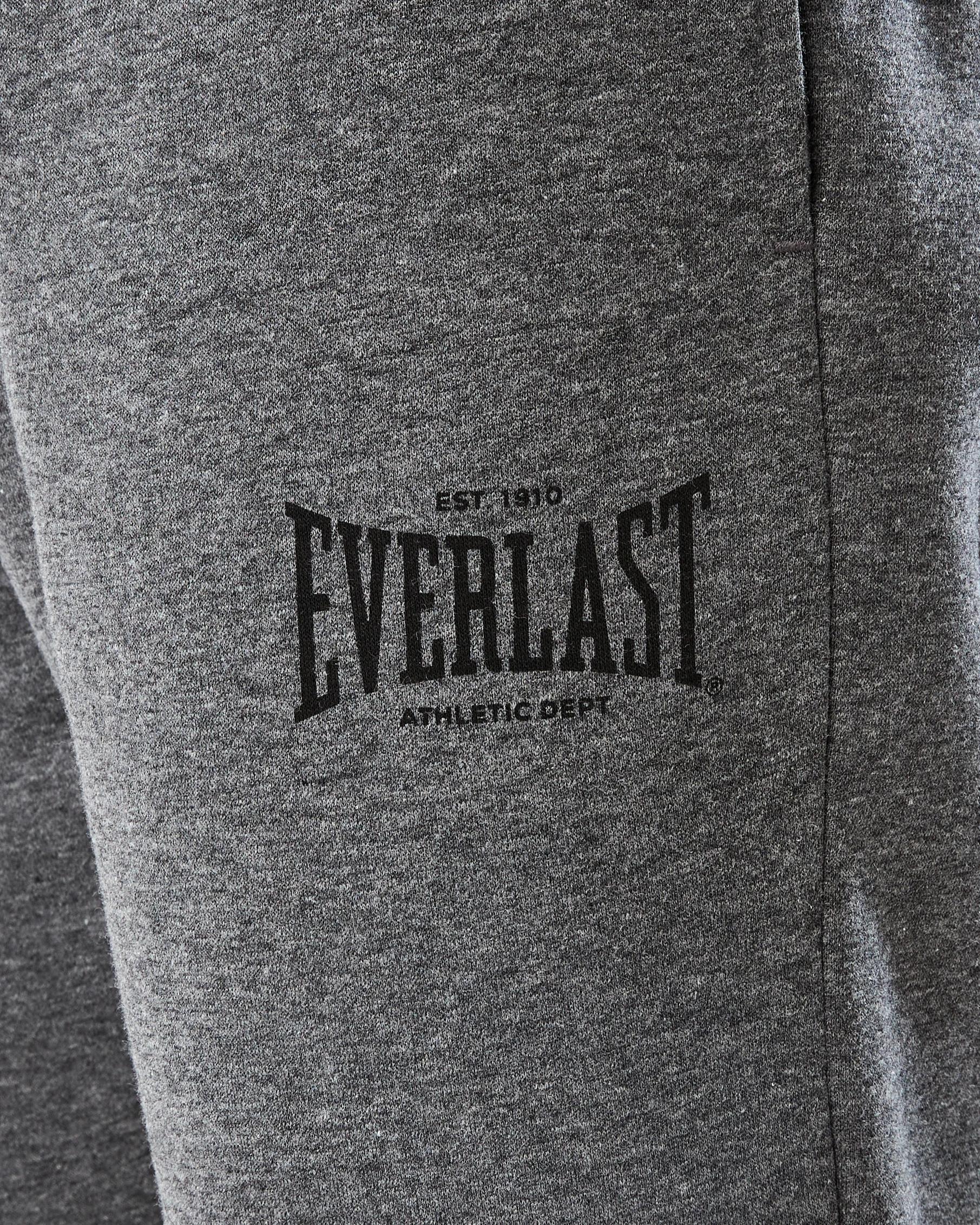 4 Everlast Mens Classic Sports Trackpants Char Marle, 4 of 7