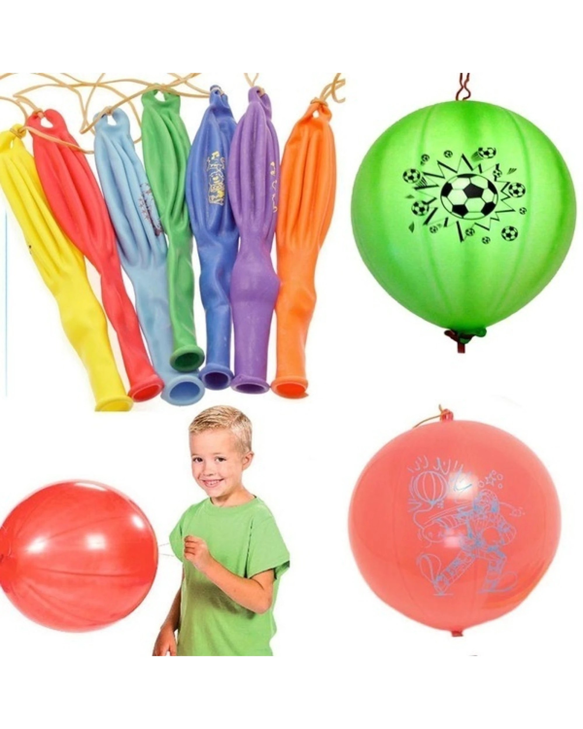 5 BR Costumes Punch Balloons - Inflatable Party Bag Fillers (Set of 3), 5 of 5