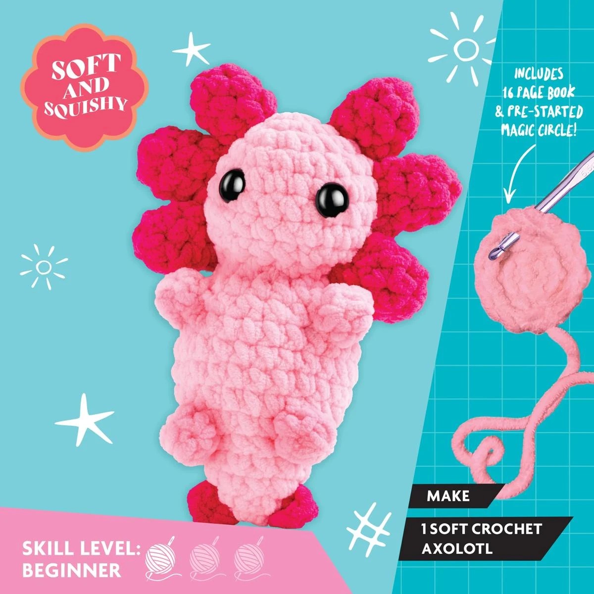 7 Oh My Craft! Midi Crochet Plushie Amy Axolotl, 7 of 7