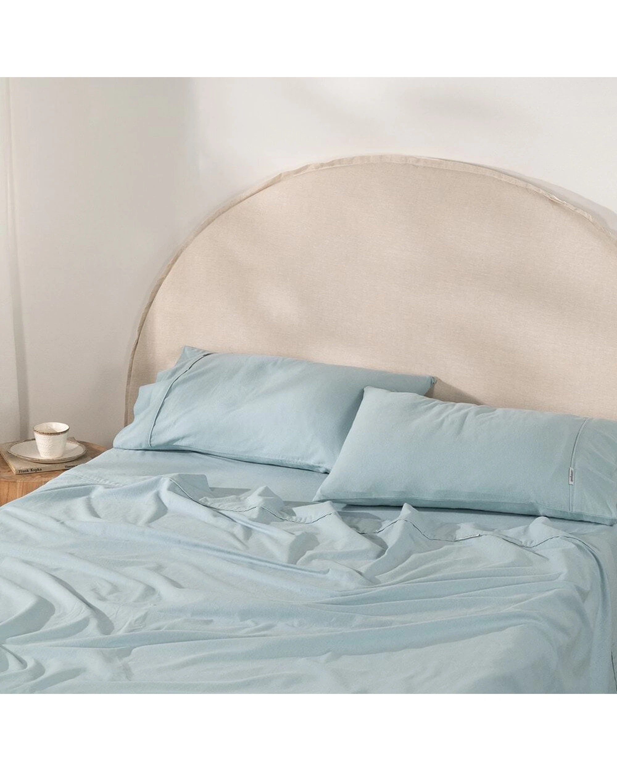 4 Canningvale Cozi Cotton Flannelette Fitted Sheet With Pillowcase Set Seafoam - King Bed - Green, 4 of 4