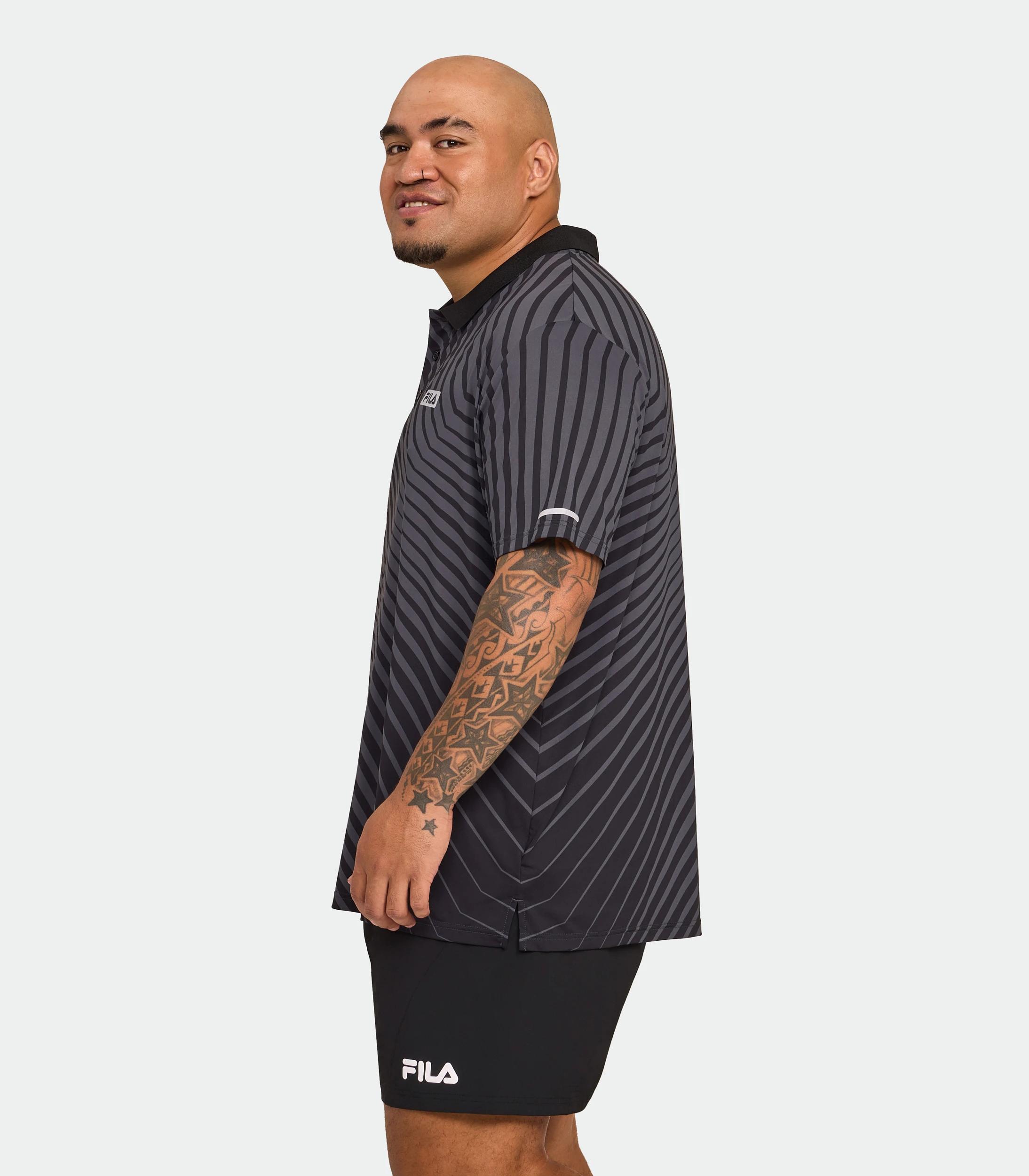 2 Plus Size Leyton Polo Top - Fila BLACK, 2 of 7