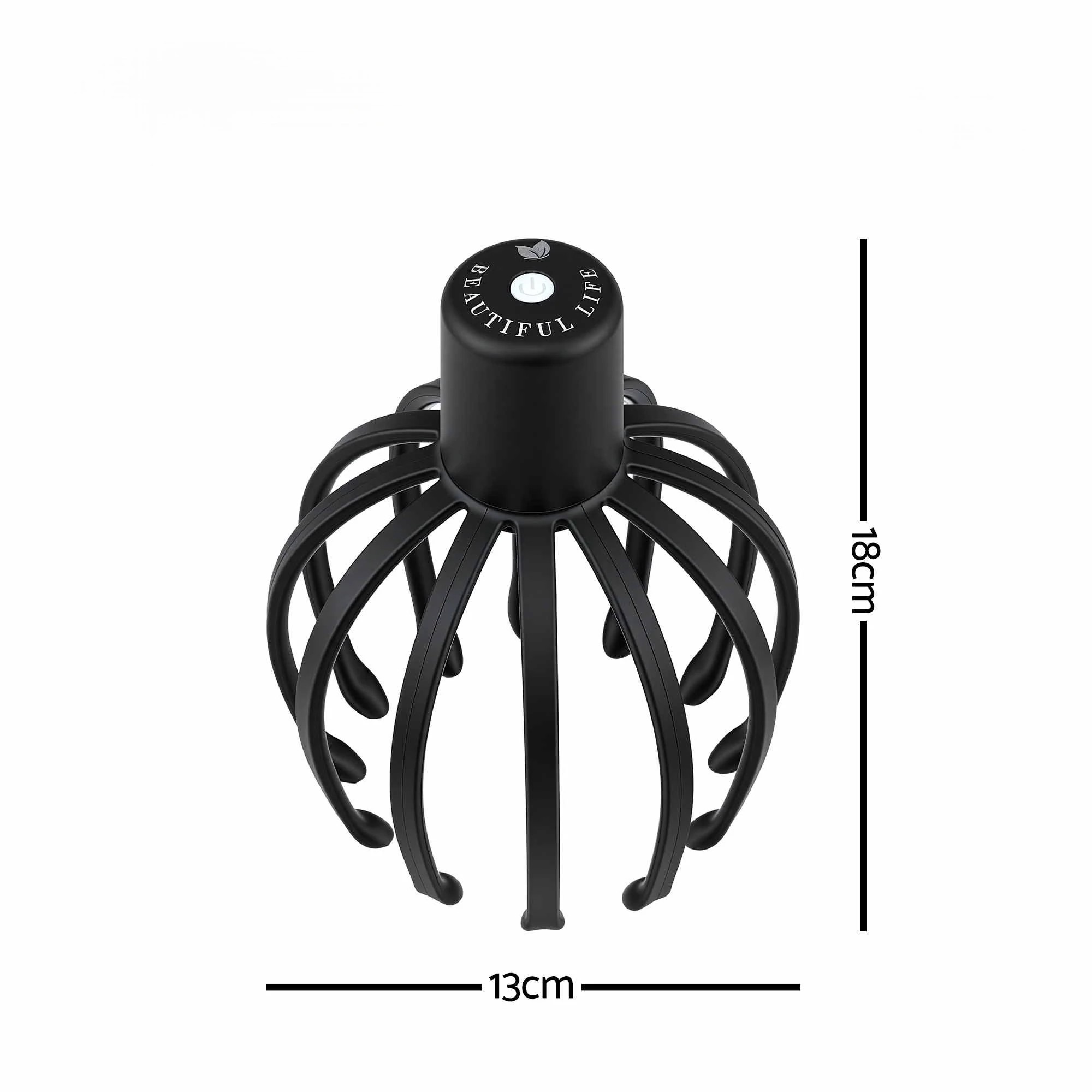 3 Livemor Head Massager Scalp Electric with 3 Modes 360 Degree Head Massager Portable Head Scratcher - Black, 3 of 8