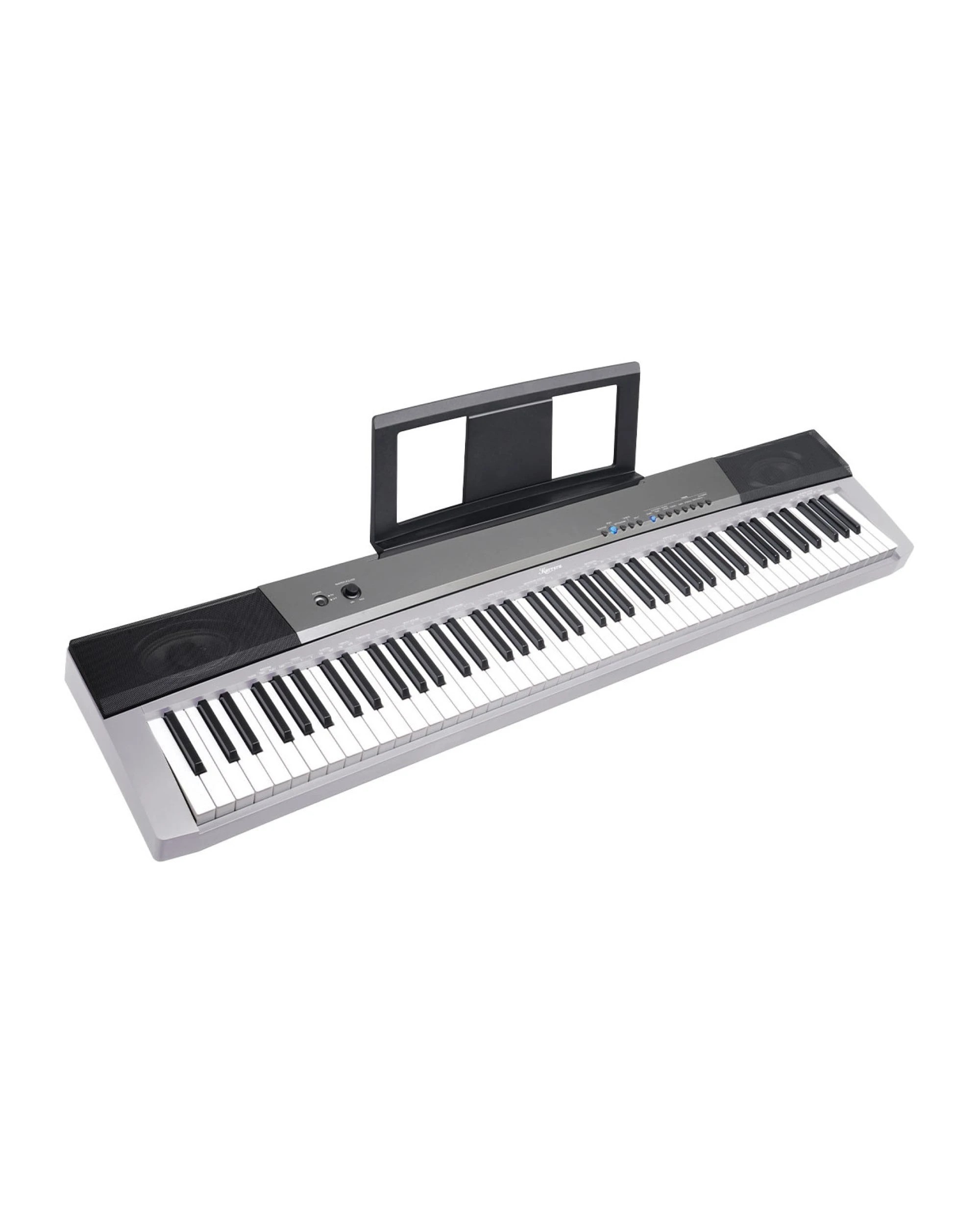 2 Karrera 88 Keys Electronic Keyboard Piano with Stand - Silver, 2 of 6