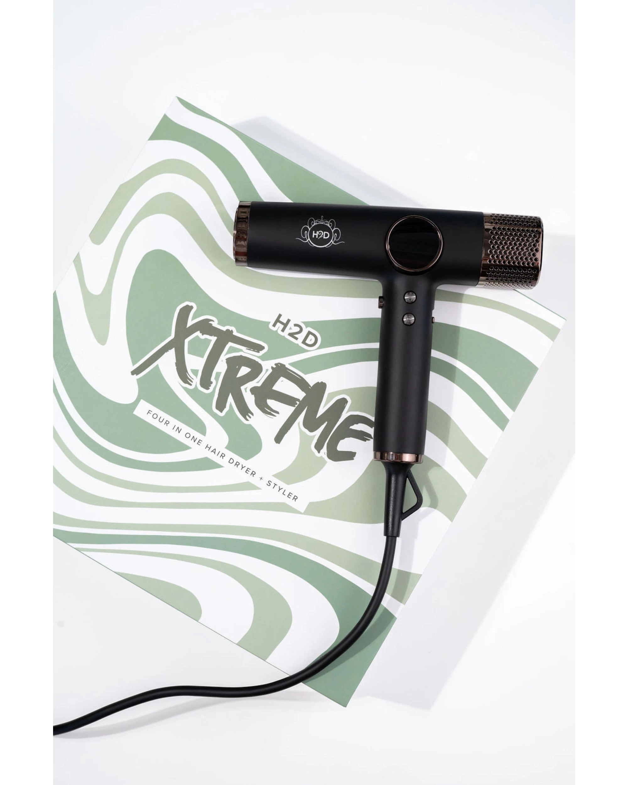 4 H2D 4-in-1 Xtreme Ionic Magnetic Hairdryer + Styler Styling Iron - Black, 4 of 8