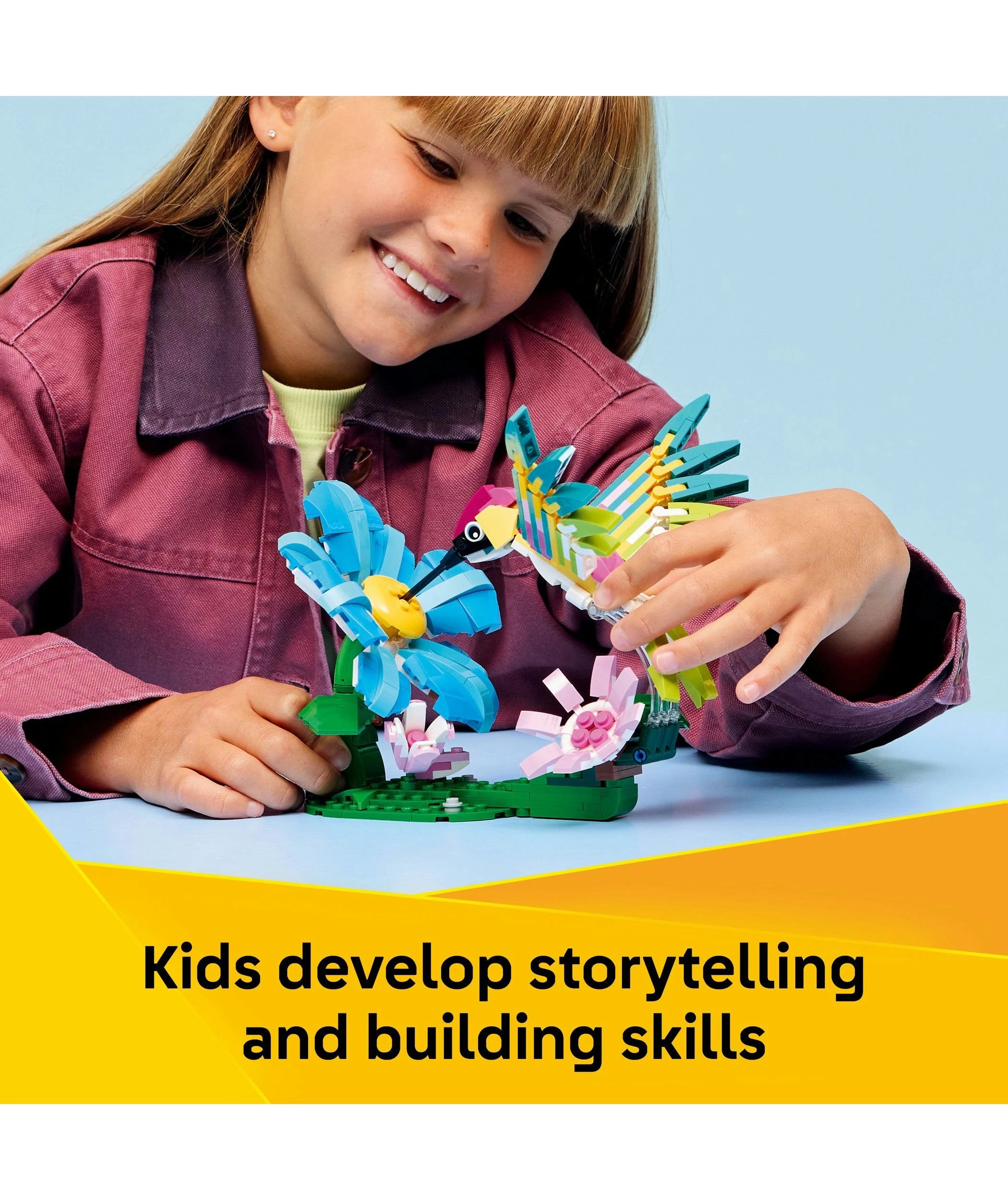 5 LEGO Creator 3 in 1 Wild Animals: Colourful Hummingbird 31384, 5 of 10