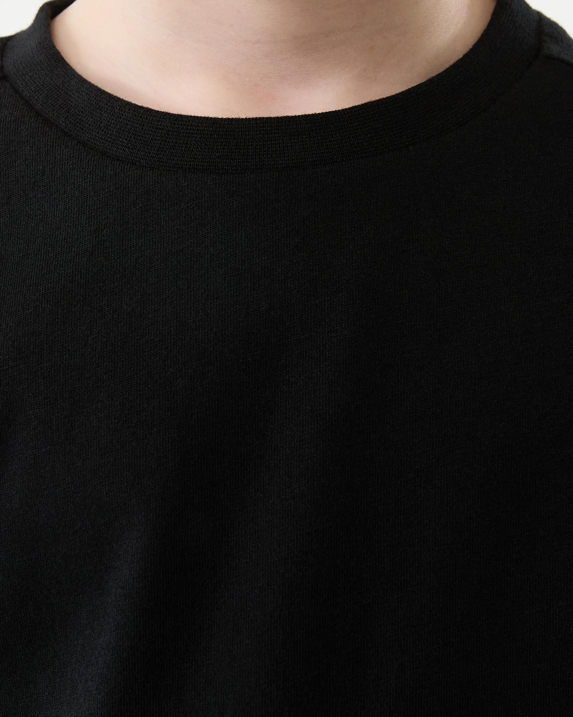4 Plain T-shirt Black, 4 of 6
