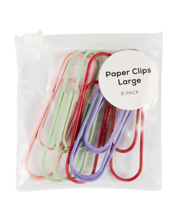 8 Pack Paper Clips - Large
