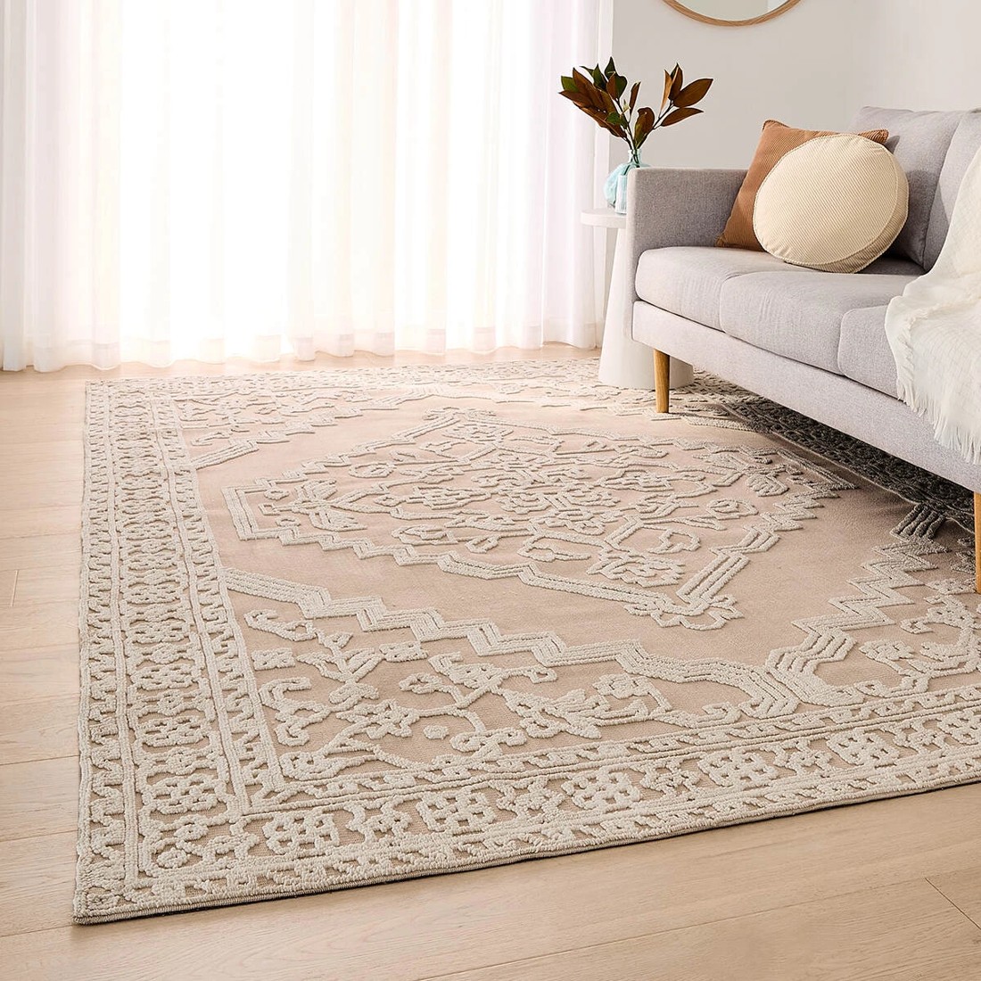 1 Lily Rug - Beige, Extra Large - 270cm x 180cm, 1 of 7