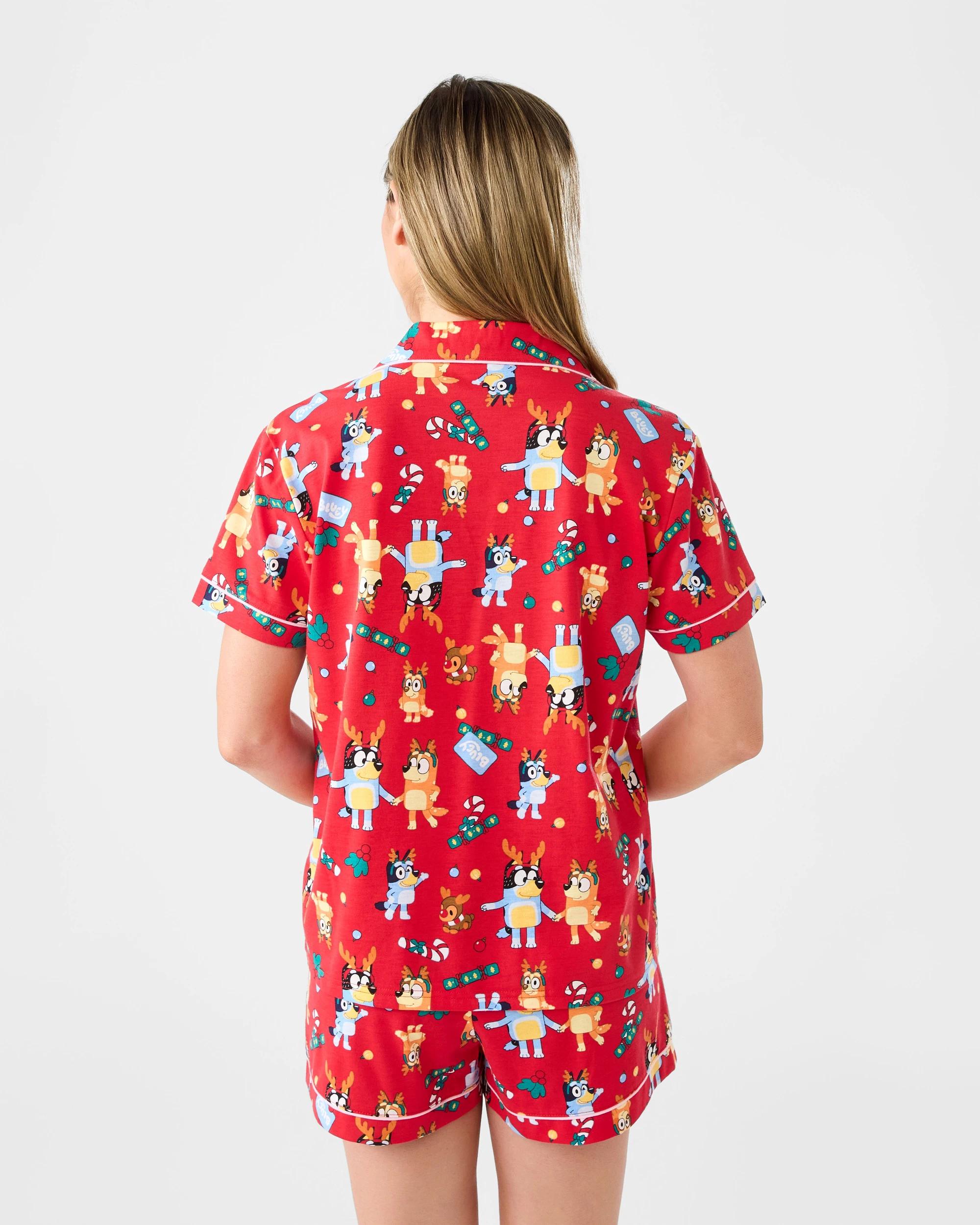 4 Family Matching Christmas Bluey Womens Pyjama Set Xmas Bluey, 4 of 10