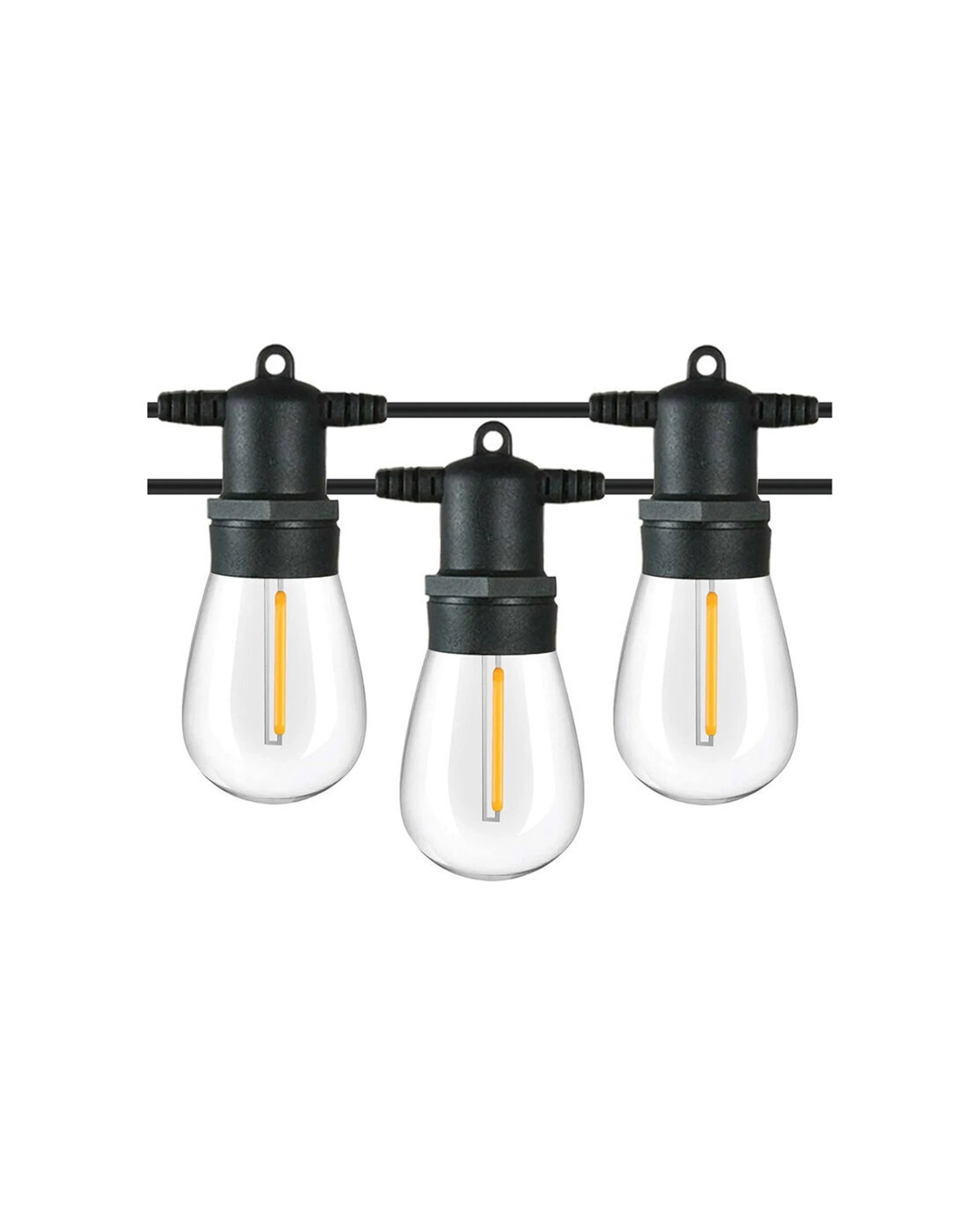 2 LumiFX 2PK 50 Bulb LED WIFI Smart Indoor & Outdoor Festoon Lights 50m Warm - White, 2 of 7