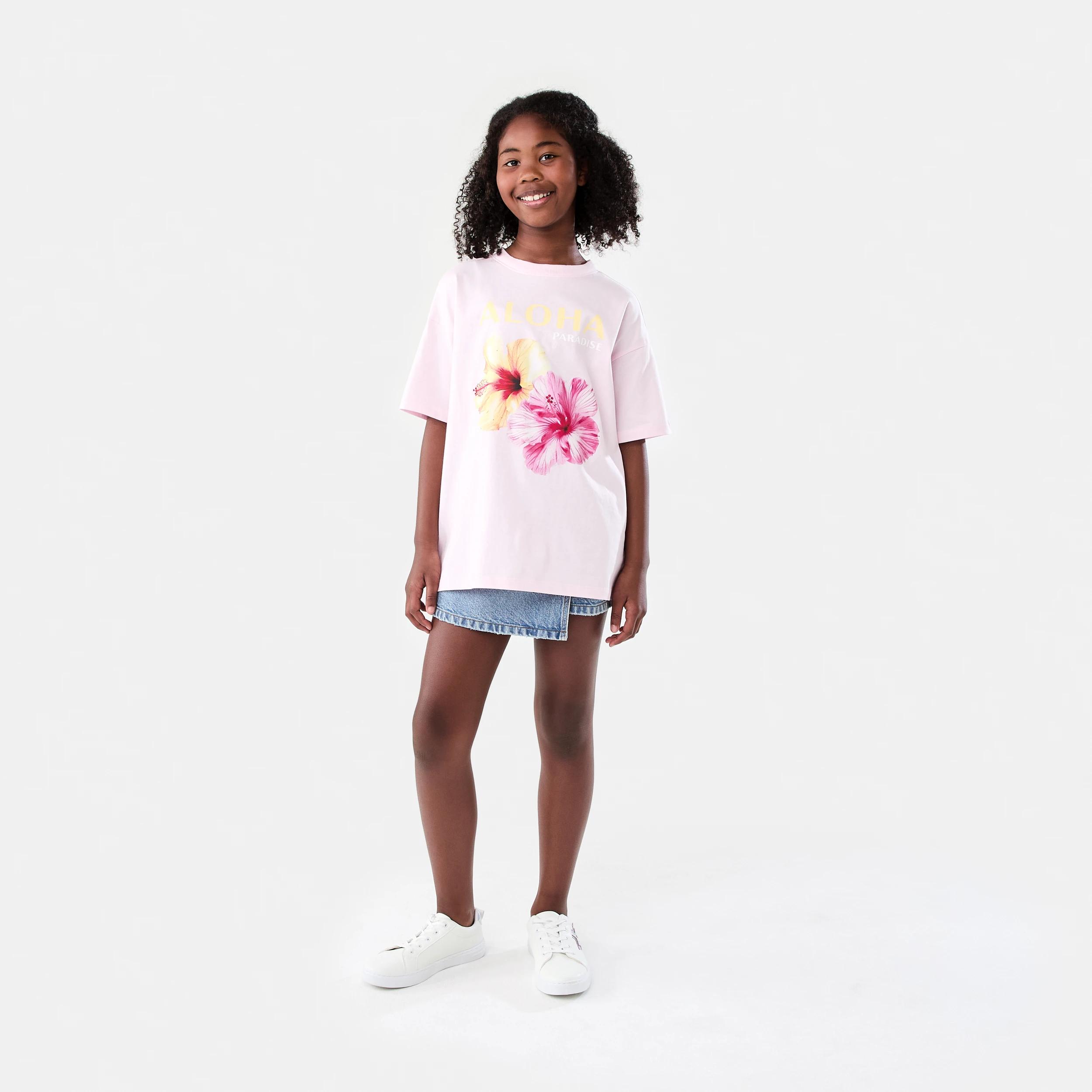 6 Oversized T-shirt Pnk Floral, 6 of 7