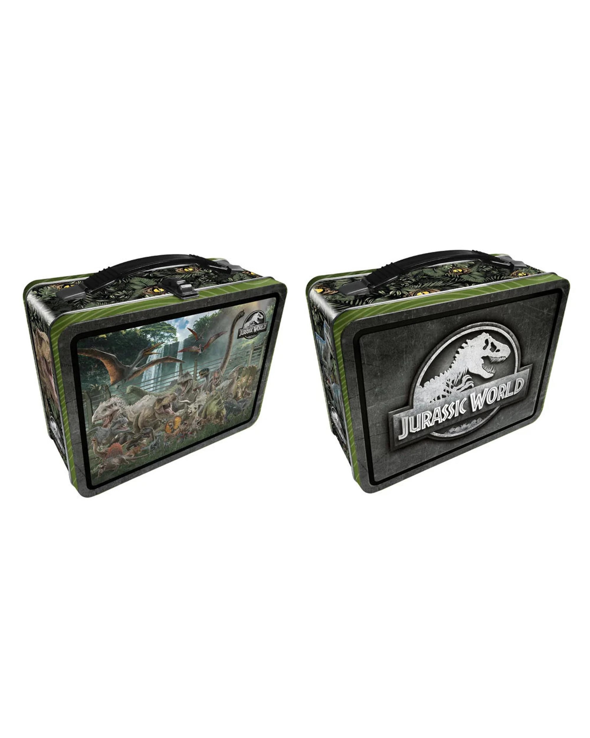 2 Aquarius Jurassic World Size Chart Tin Carry All Fun Box, 2 of 4