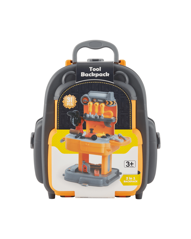 31 Piece 2-in-1 Tool Backpack
