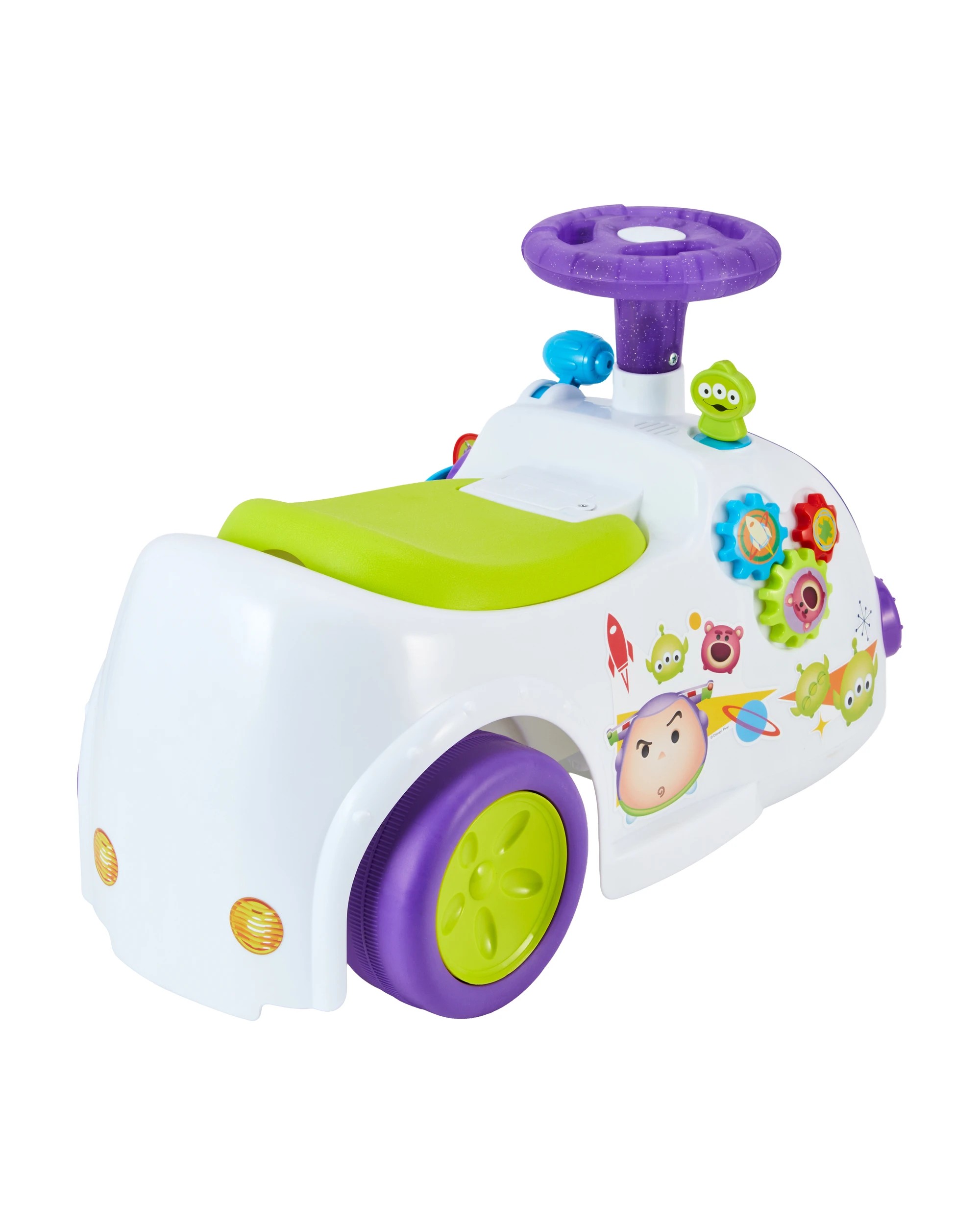 4 Kiddieland Disney Pixar Toy Story Zoom 'N' Go Buzz Activity Ride-On with Zoom Cars, 4 of 9