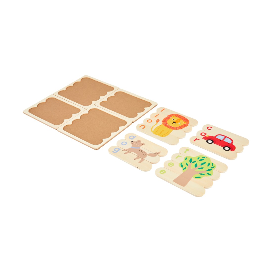 2 Wooden Play Simple Words Puzzle, 2 of 6