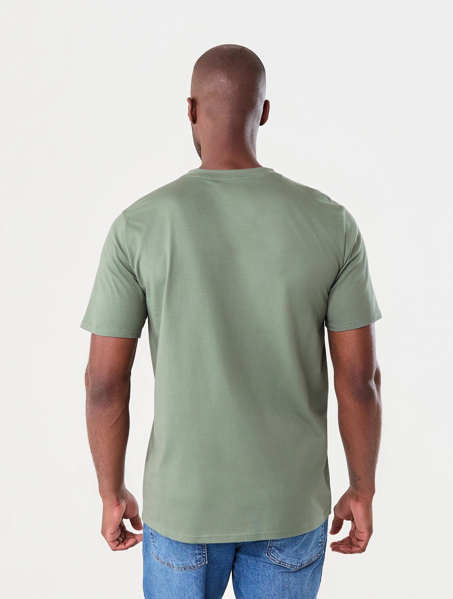 3 Australian Cotton Crew Neck T-shirt AGAVE, 3 of 6