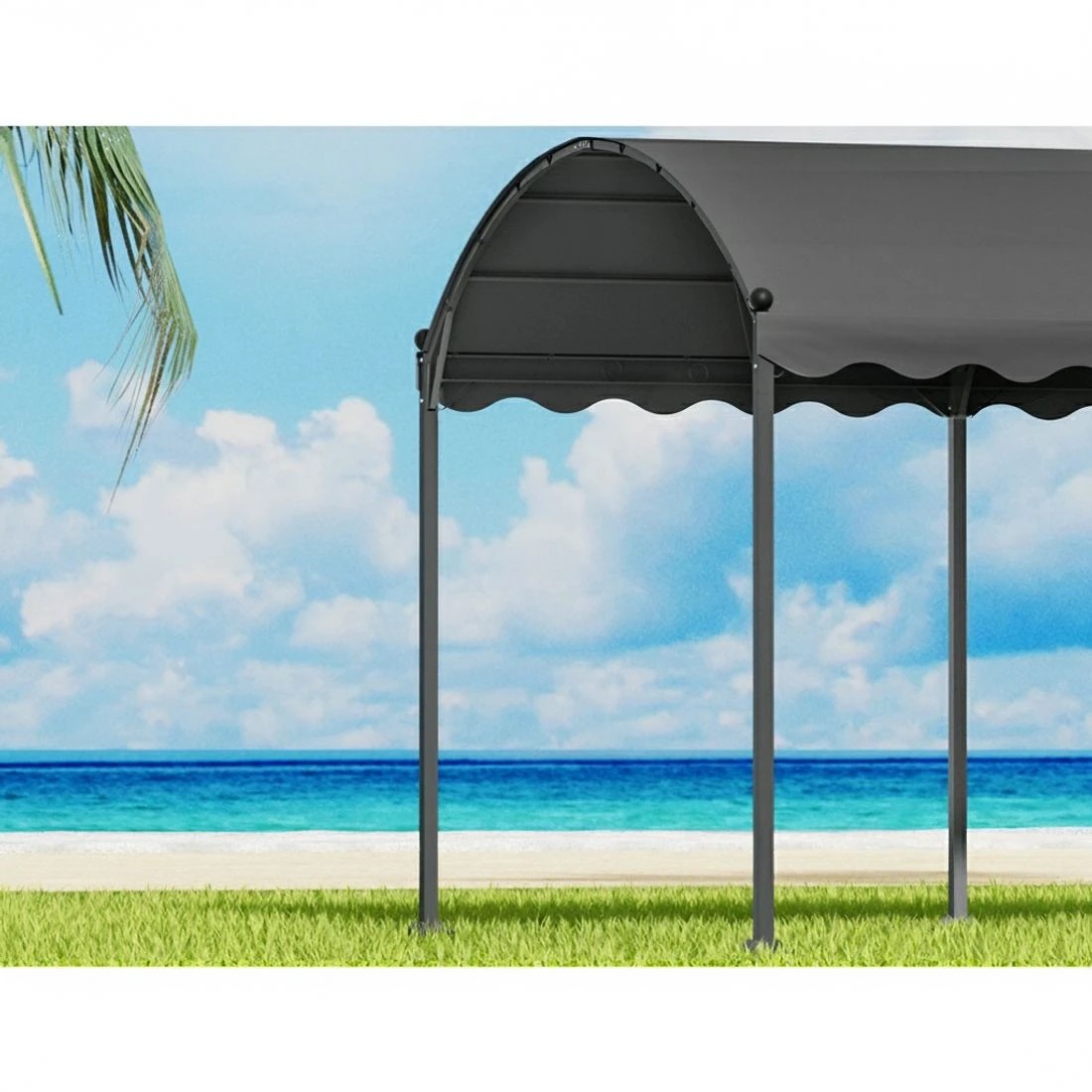 5 Instahut Gazebo Marquee 4x3m Outdoor Event Wedding Tent Camping Party Shade Iron Art - Grey, 5 of 6