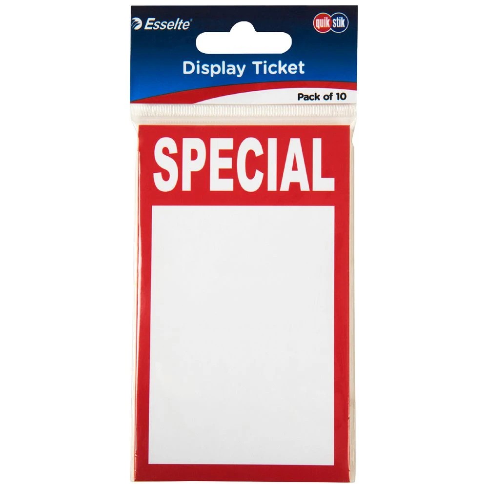 1 QuikStik A7 Sale Display Tickets Special 10 Pack, 1 of 1
